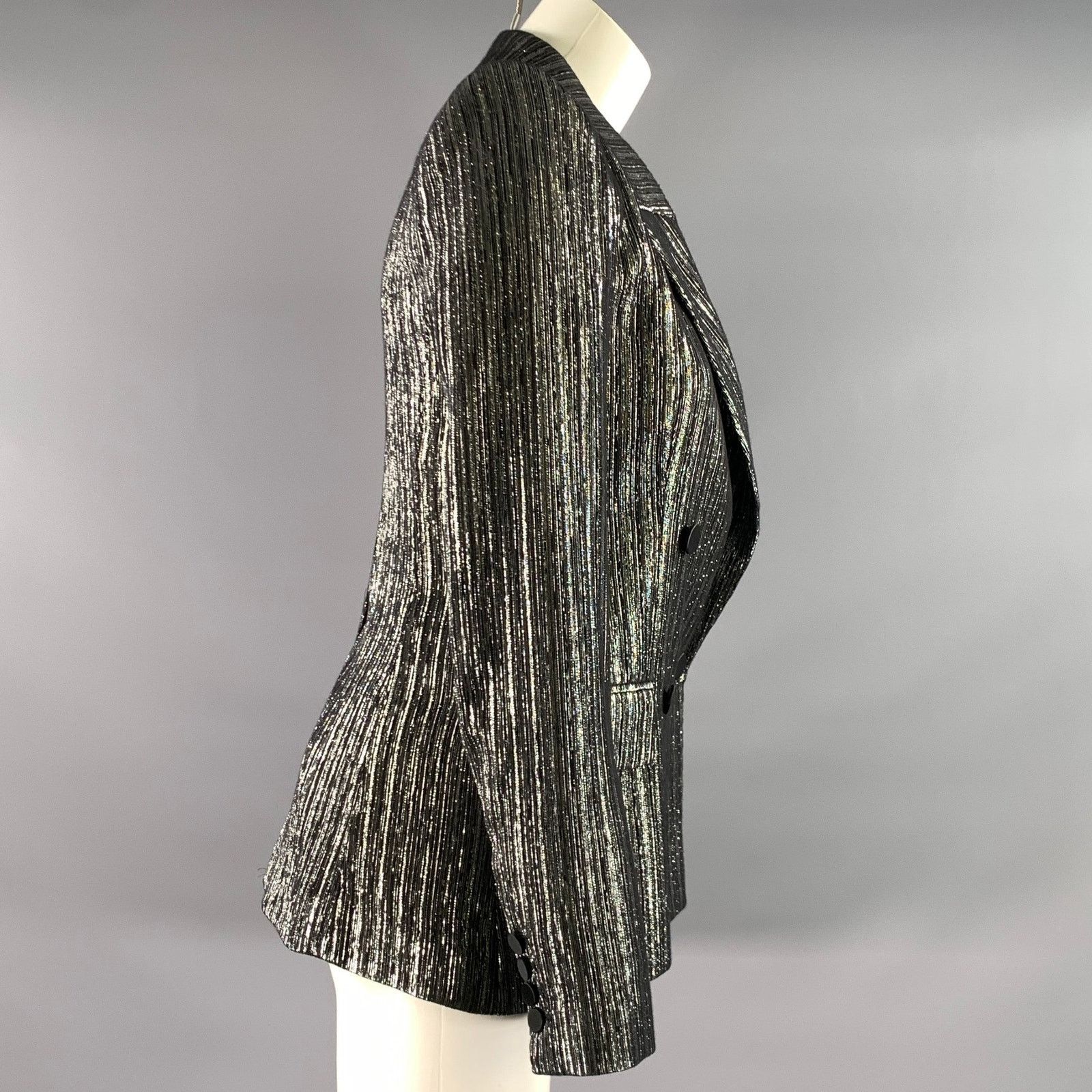 Isabel Marant ISABEL MARANT Size 2 Black Silver Viscose Polyester Jacket Size XS / US 0-2 / IT 36-38 - 3 Thumbnail