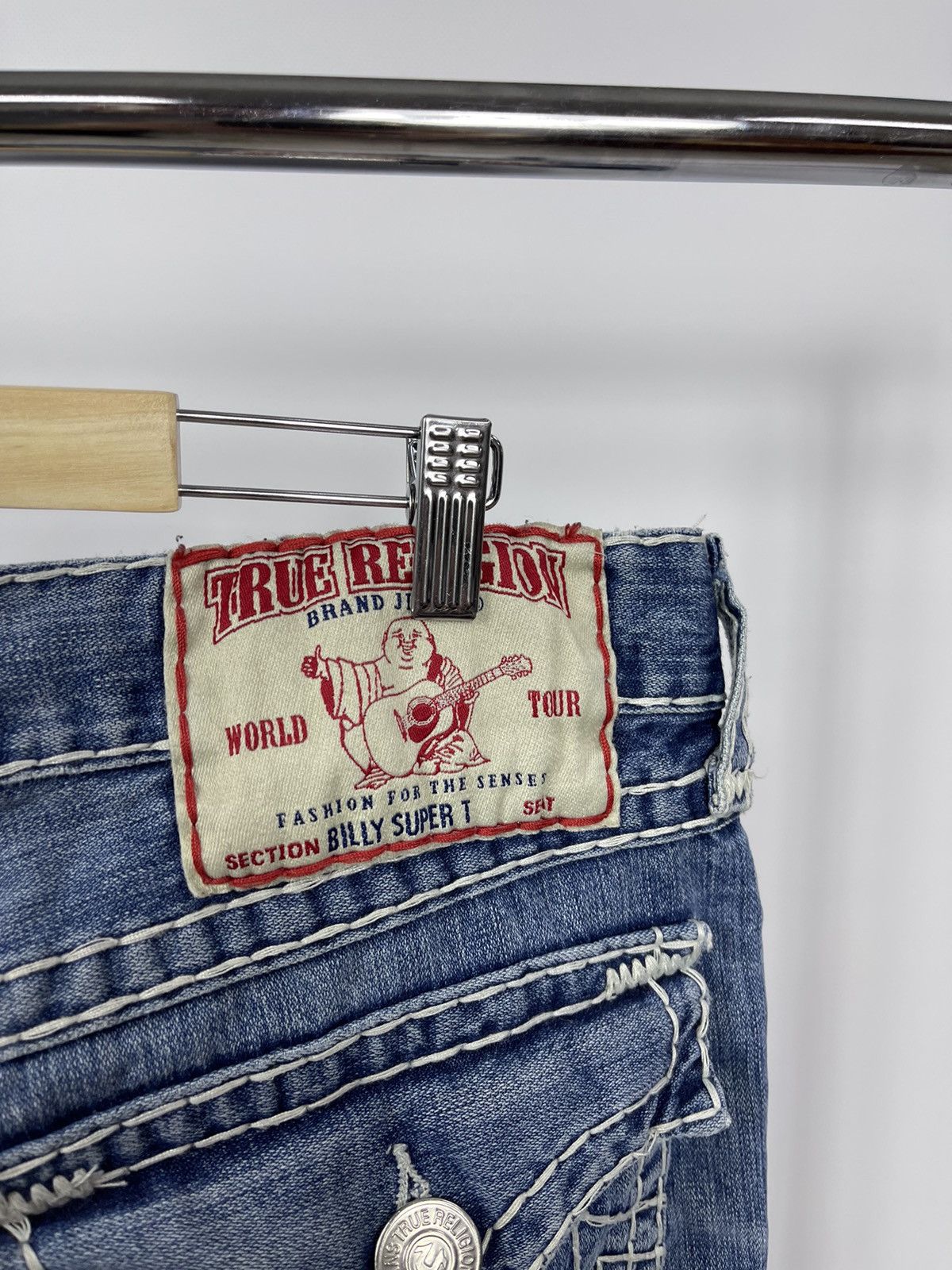 True Religion True Religion Shorts Billy Super T Y2K Denim Size 36 BlueUSA Size US 36 / EU 52 - 5 Thumbnail