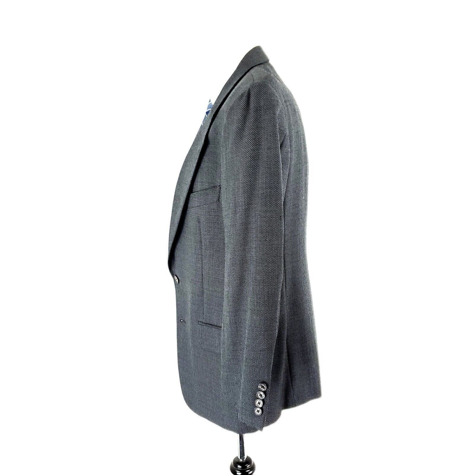 Joseph Abboud Joseph Abboud Nordstrom Wool 2 Button Blazer 40S Gray Birdse Size 40S - 4 Thumbnail