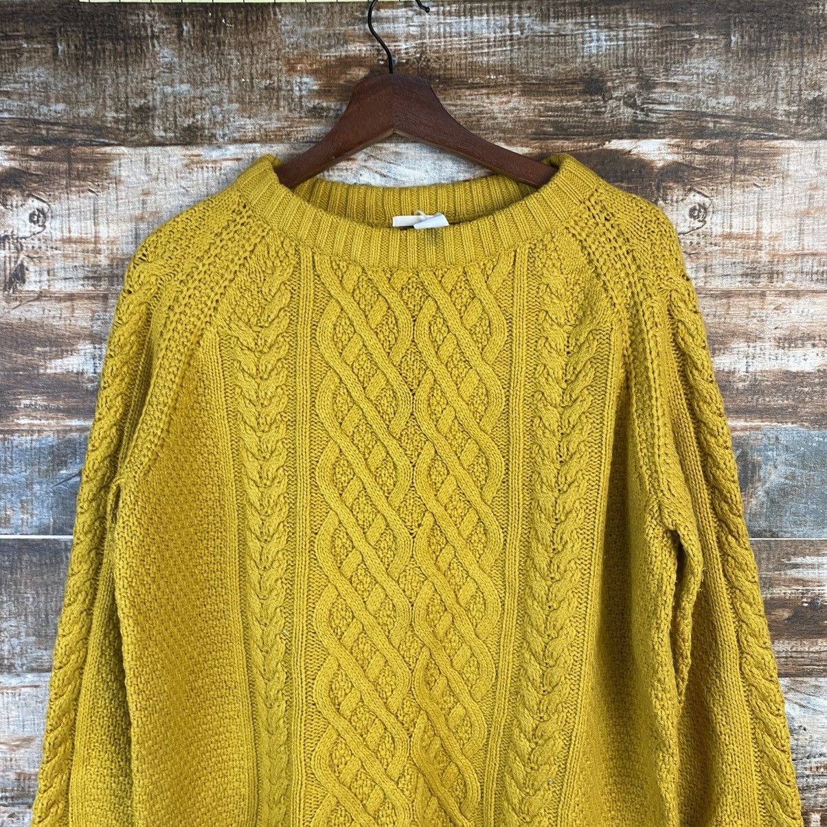 Japanese Brand DL GU Vintage Yellow Knitwear #C1146 Size L / US 10 / IT 46 - 5 Thumbnail