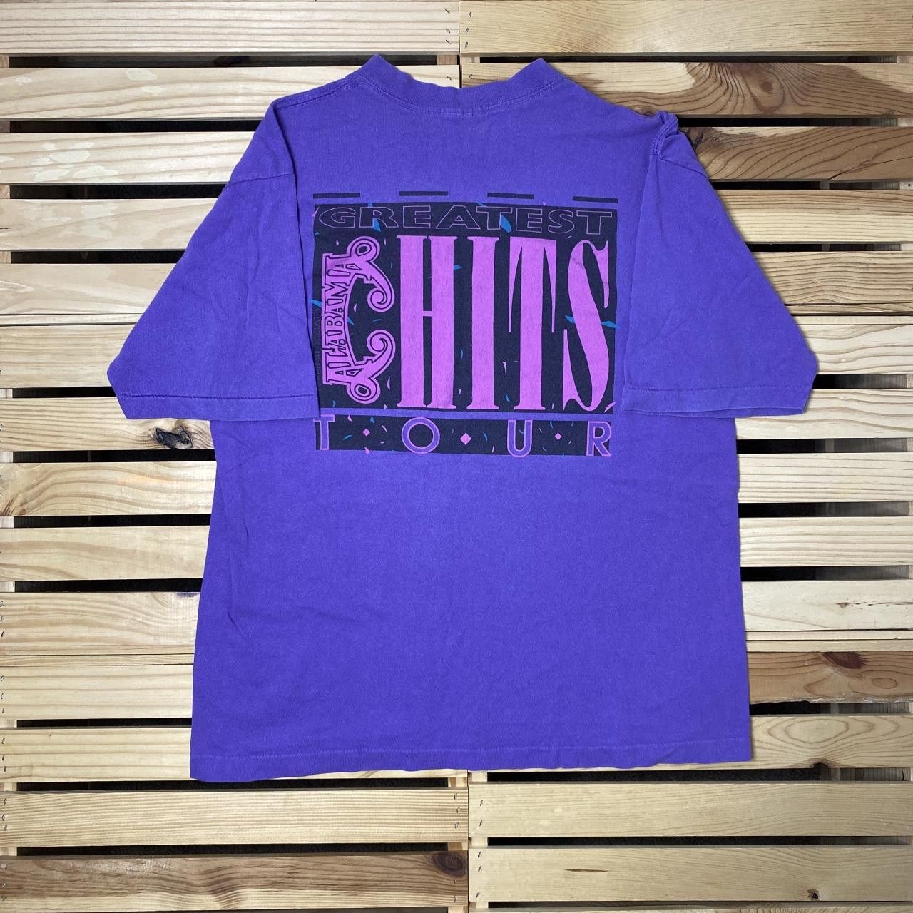 Other Vintage Alabama Greatest Hits Purple Band Tee Size Large Size US L / EU 52-54 / 3 - 2 Thumbnail