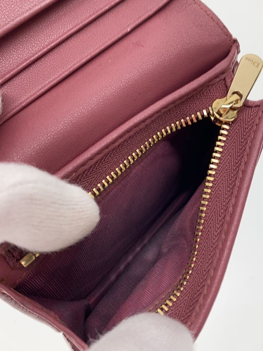 Dior Dior Leather Tri-Fold Wallet Pink Size ONE SIZE - 5 Thumbnail