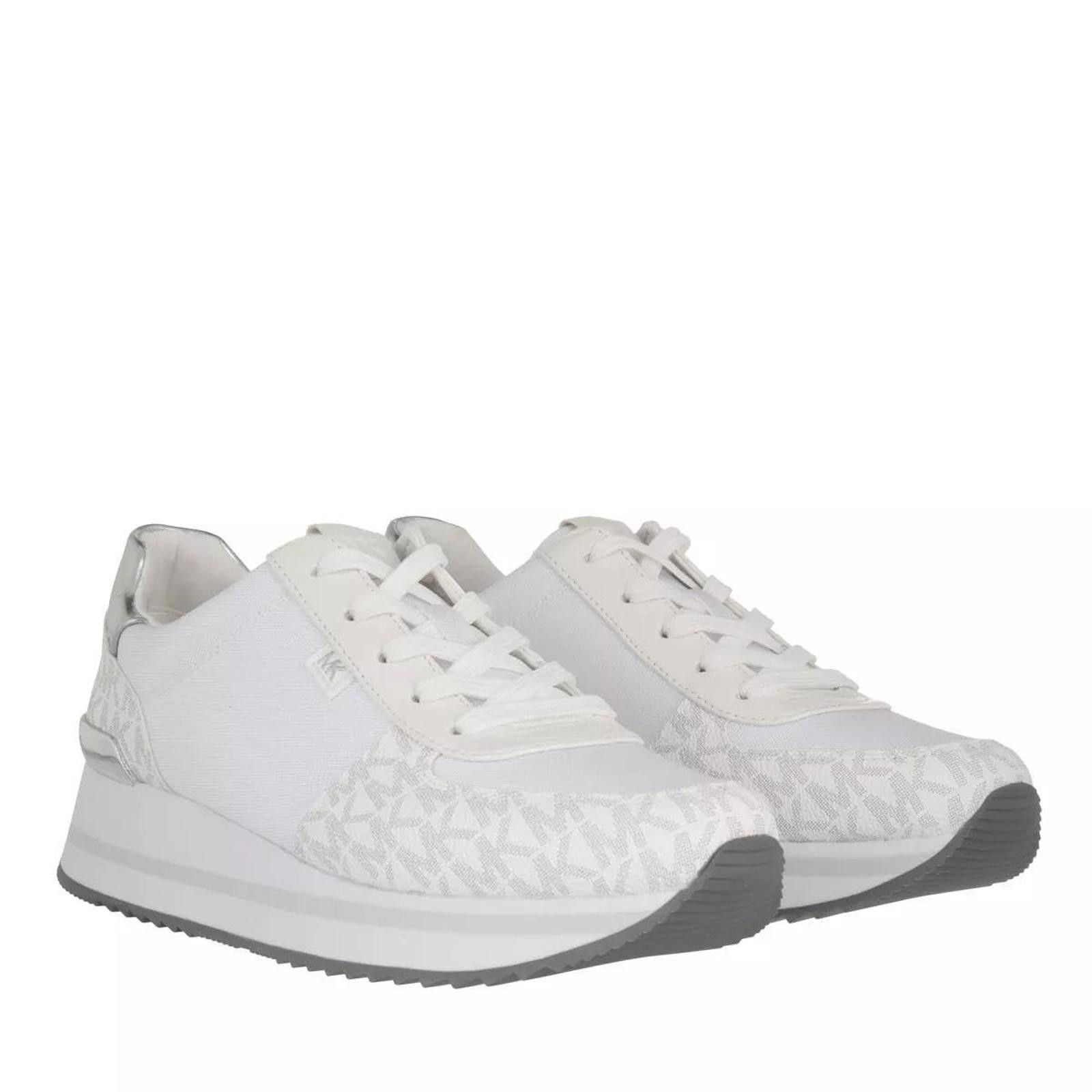 Michael Kors Michael Kors Monique Trainer Bright White Silver 9.5 M NEW Size US 9.5 / IT 39.5 - 5 Thumbnail