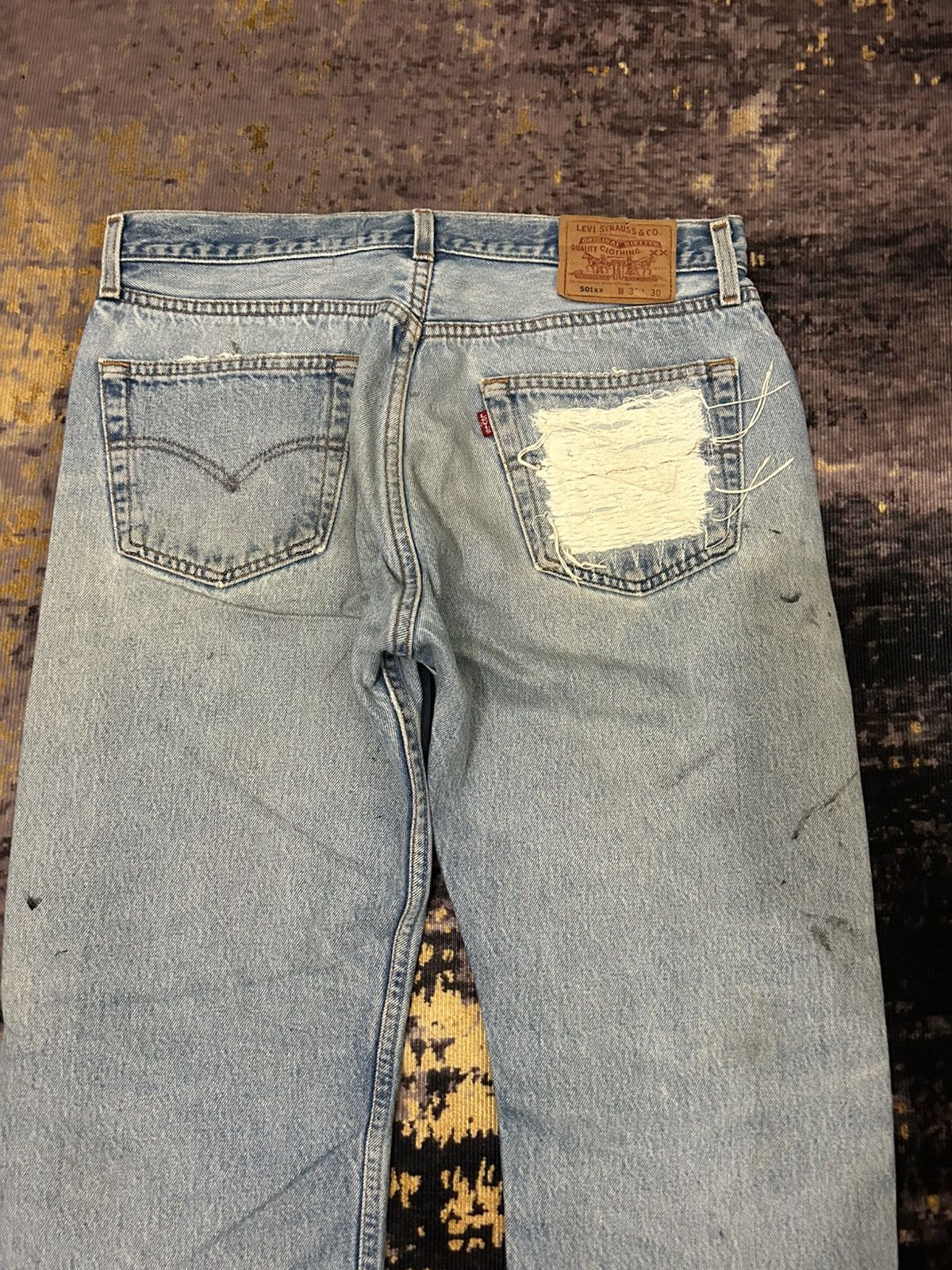 Levi's Vintage Clothing Vintage Levis 501XX Sample Rippert Gorilla Aplle Print Size US 33 - 10 Thumbnail