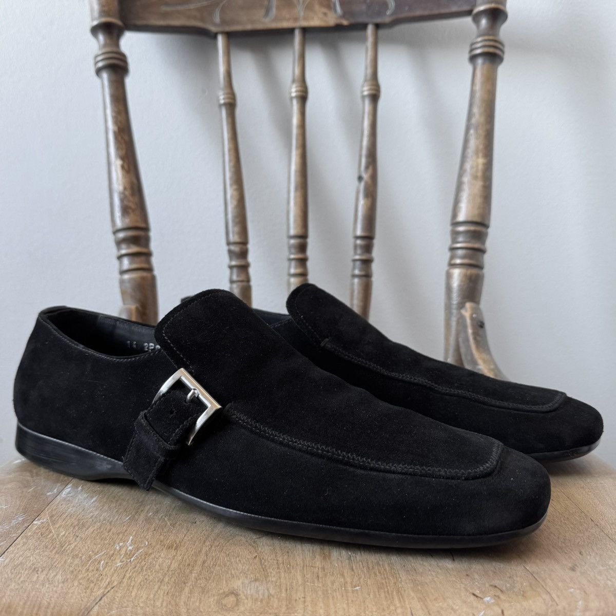 Prada × Streetwear × Vintage PRADA FW2000 Buckle Loafers archive