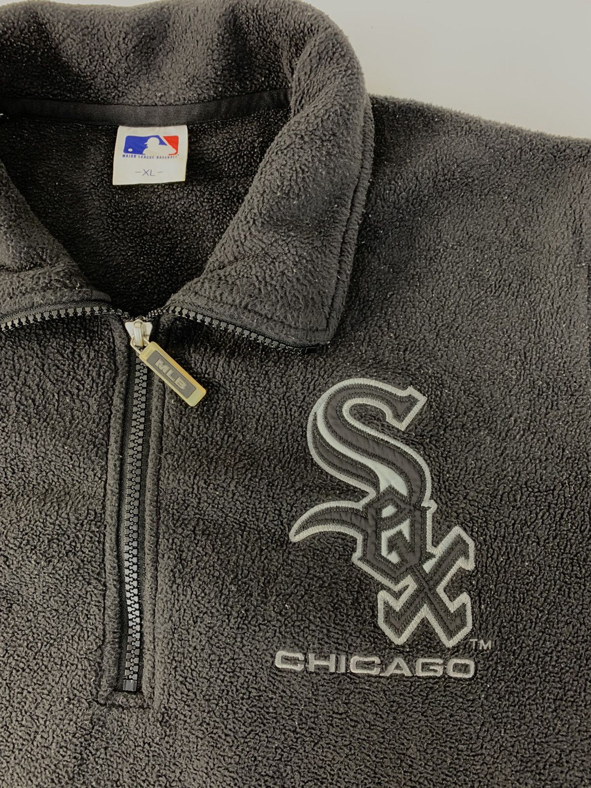 MLB Hype MLB Chicago White Sox Half Zip Fluffy Fleece Jacket Size US XL / EU 56 / 4 - 3 Thumbnail