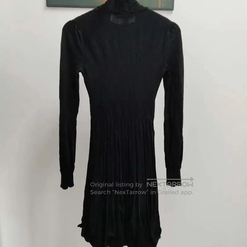 Valentino Valentino Black Wool Long Sleeve Dress . Size S / US 4 / IT 40 - 2 Thumbnail