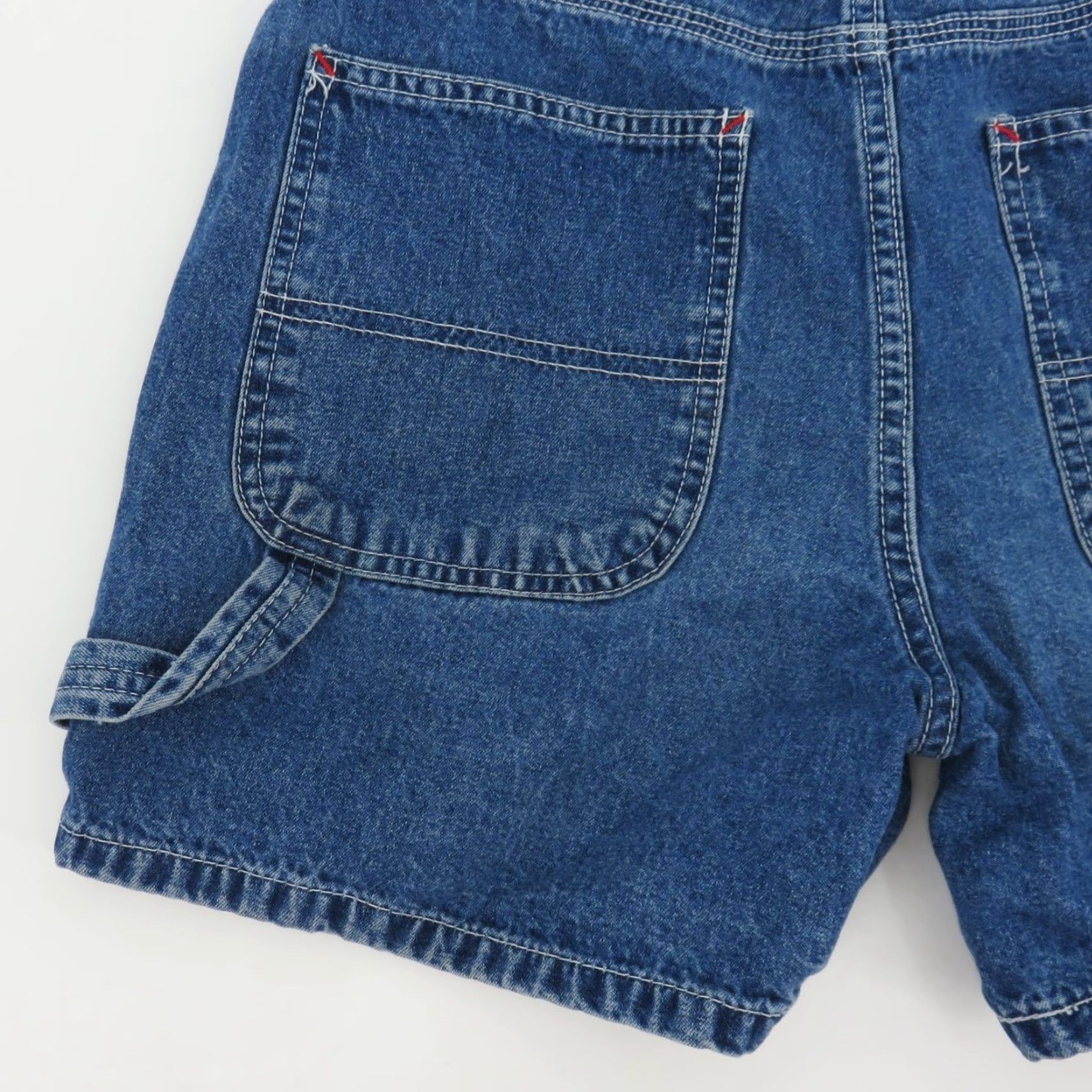 Vintage VTG Arizona Juniors 7 Dungarees Blue Denim Jean Shorts Pockets All Cotton Y2K Size 28" / US 6 / IT 42 - 5 Thumbnail