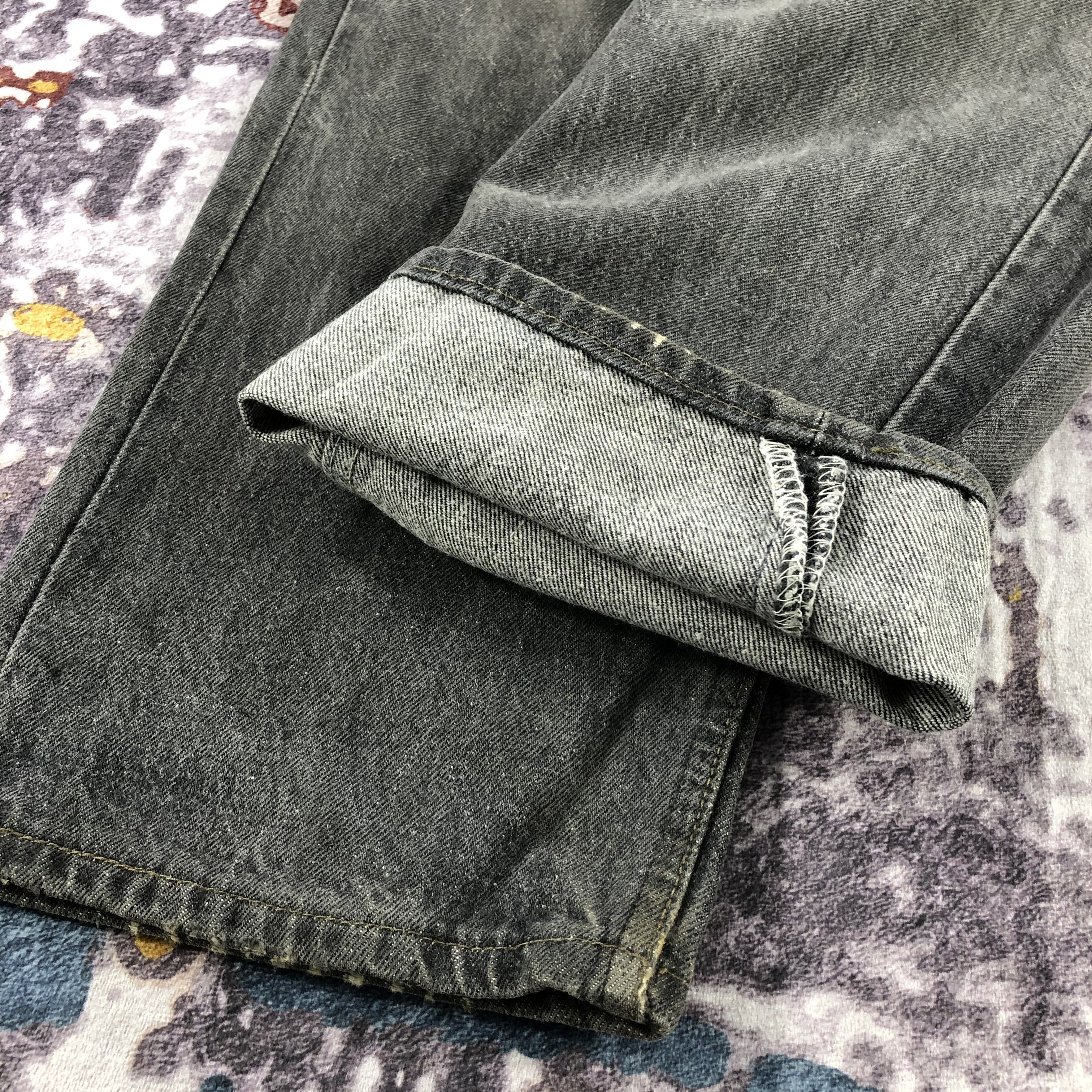 Levi's × Vintage 90s Vintage Levis 501 Faded Black Jeans-JM2339 Size US 38 / EU 54 - 9 Thumbnail
