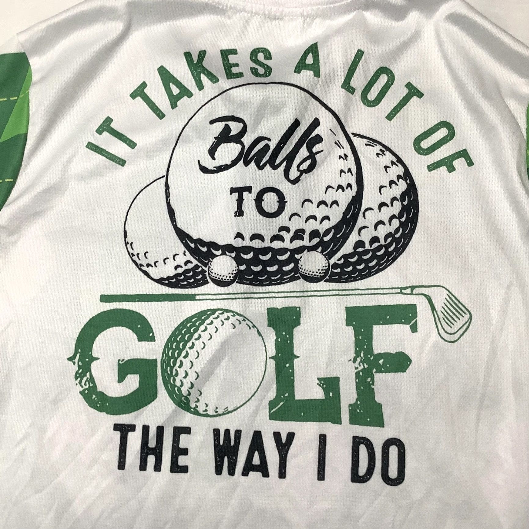 Vintage Pagymo Polo Shirt Mens M Green Argyle Golf Funny Slogan Graphic Size US M / EU 48-50 / 2 - 6 Thumbnail