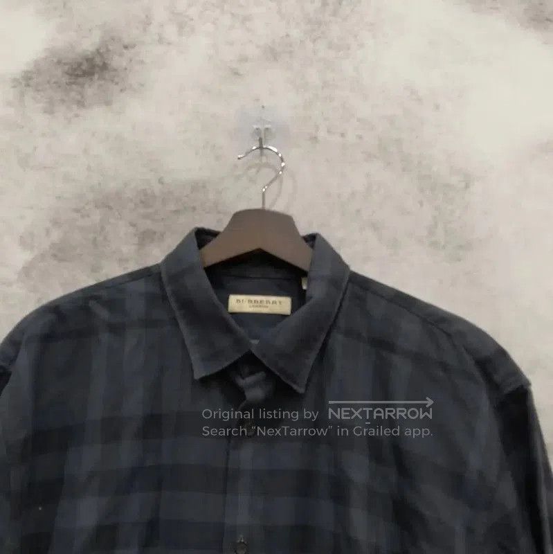 Burberry Burberry Men's Long Sleeve Shirt in Dark Gray. Size US XL / EU 56 / 4 - 3 Thumbnail