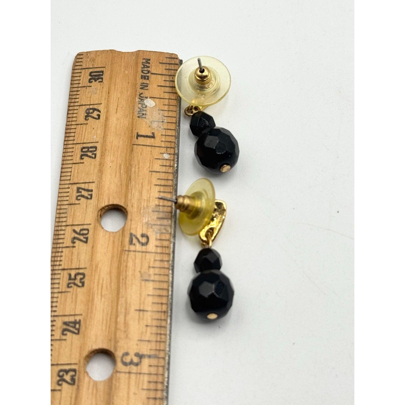 Vintage Vintage black crystal dangle earrings Size ONE SIZE - 5 Thumbnail