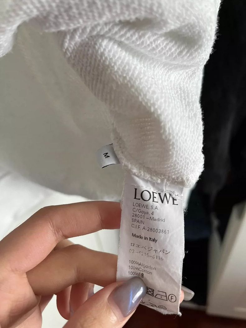 Loewe LOEWE White seven-color embroidered gold thread hoodie Size M / US 6-8 / IT 42-44 - 4 Thumbnail