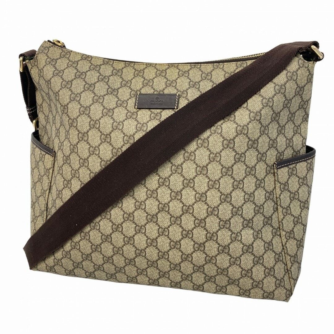 Gucci GG Supreme Shoulder Bag 201767 in Brown, Women's