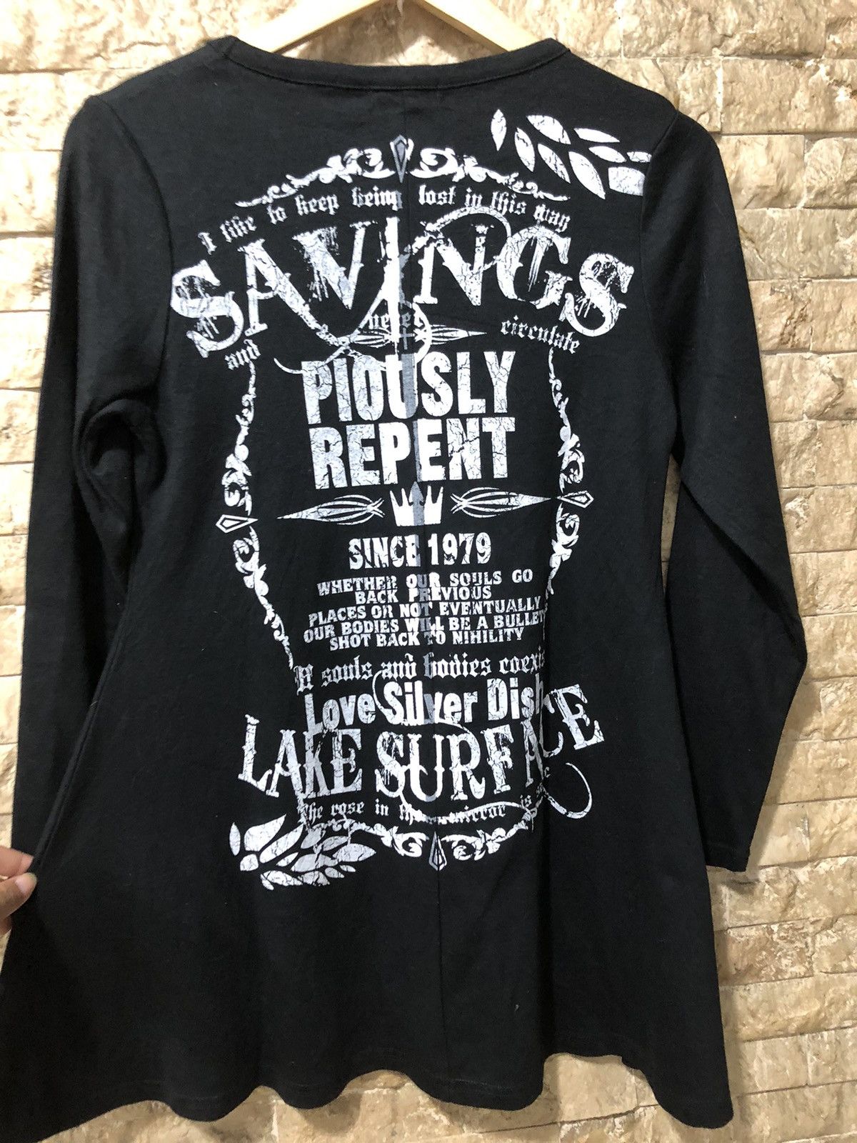 14th Addiction × Japanese Brand × Seditionaries Y2K M.K.R Skull poem gothic longsleeve Size M / US 6-8 / IT 42-44 - 5 Thumbnail