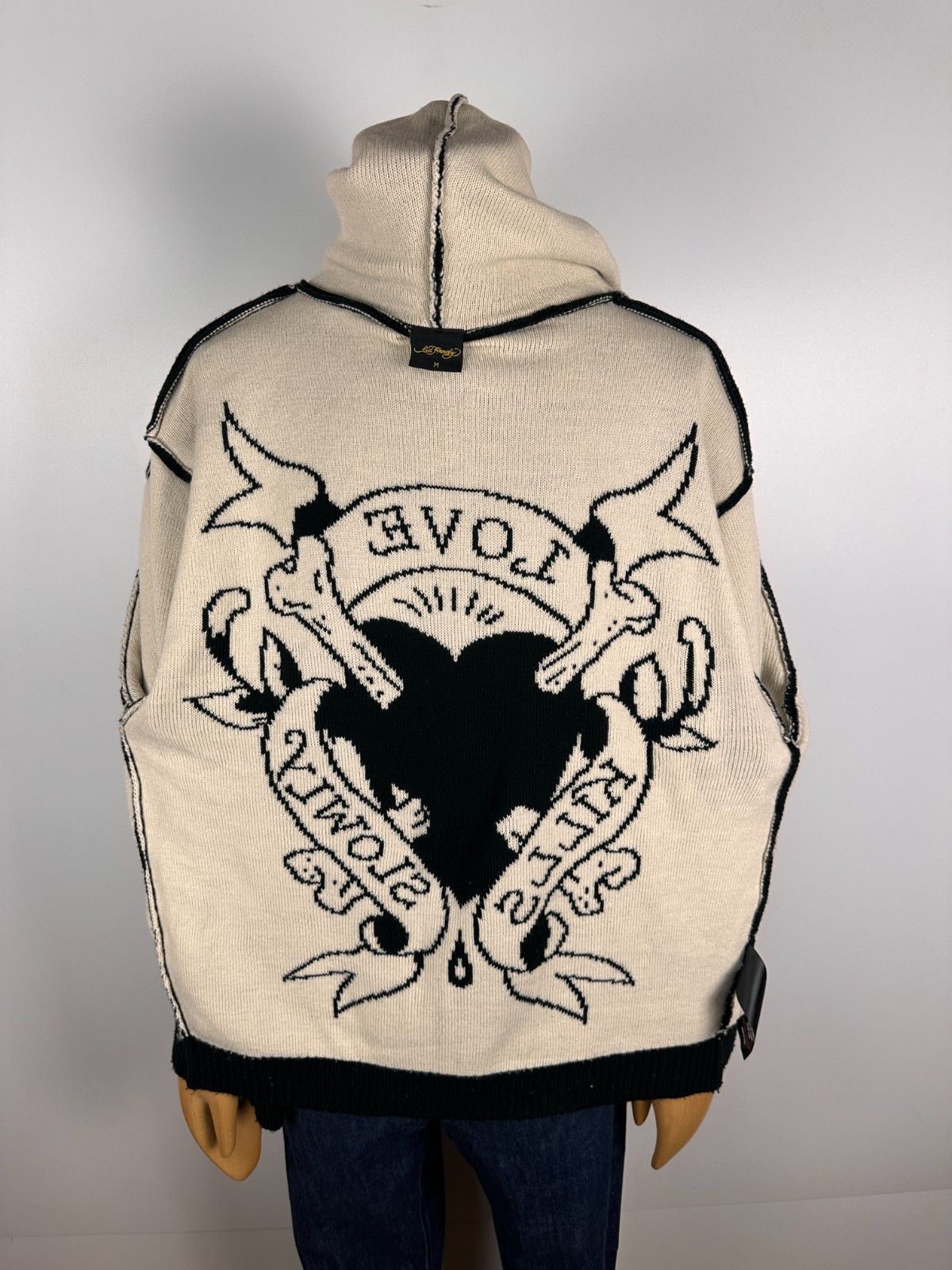 Ed Hardy Ed Hardy Knitted Love Kills Zip Through Hoodie Mens Size M Size US M / EU 48-50 / 2 - 7 Thumbnail