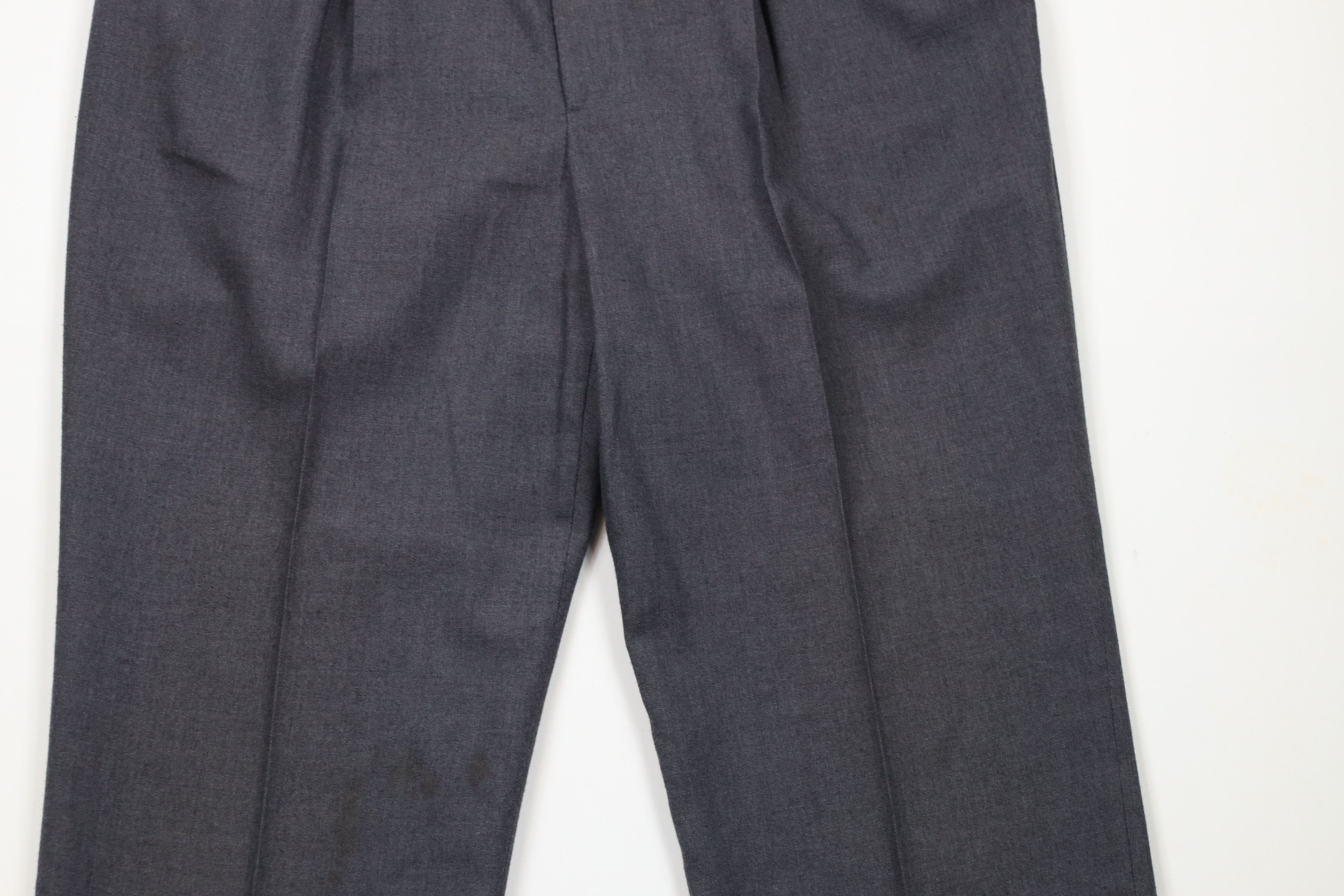 Vintage Vintage 90s Streetwear Worsted Wool Wide Leg Pants USA Size US 38 / EU 54 - 3 Thumbnail