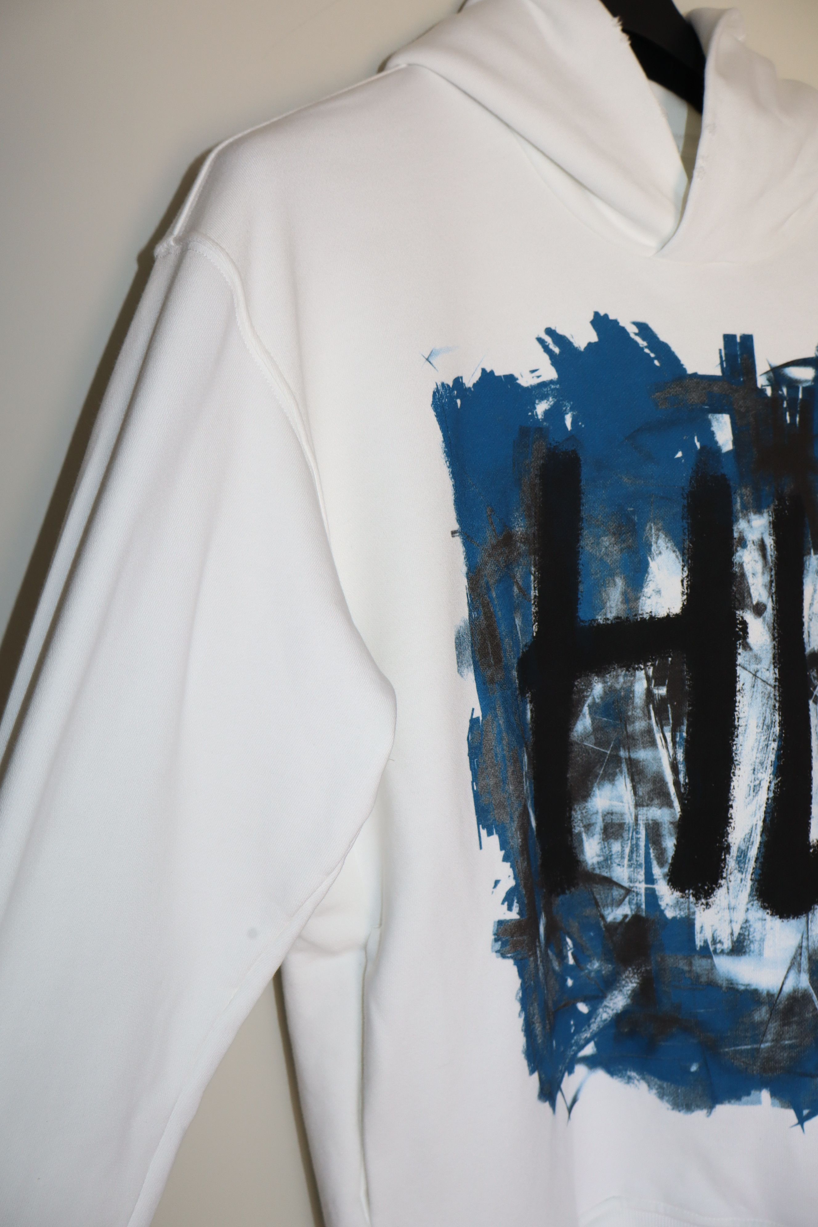 Helmut Lang White Scribble Hoodie Size US M / EU 48-50 / 2 - 7 Thumbnail