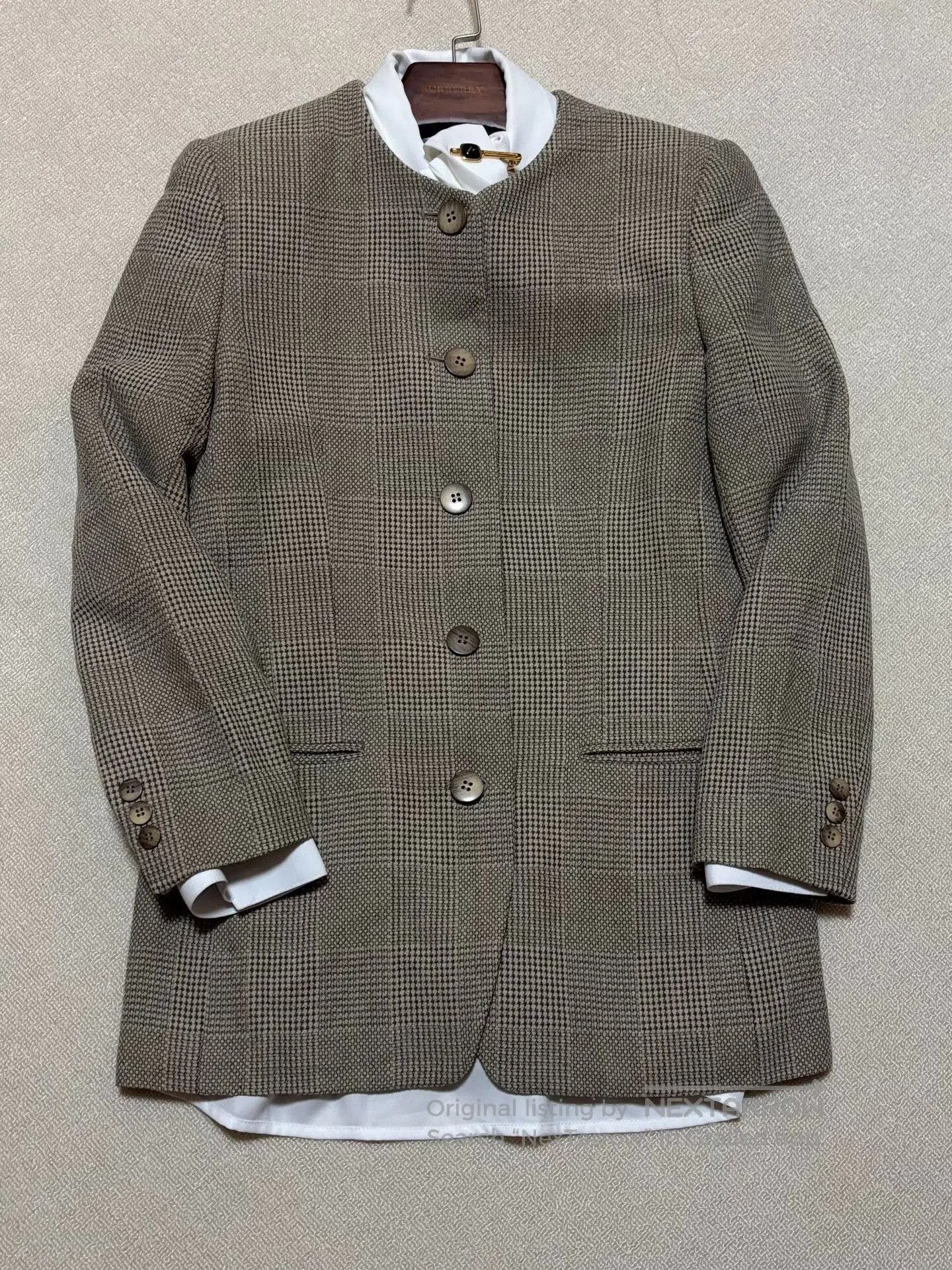 Burberry Burberry 90s Vintage Women's Suit Skirt Set. Size M / US 6-8 / IT 42-44 - 3 Thumbnail