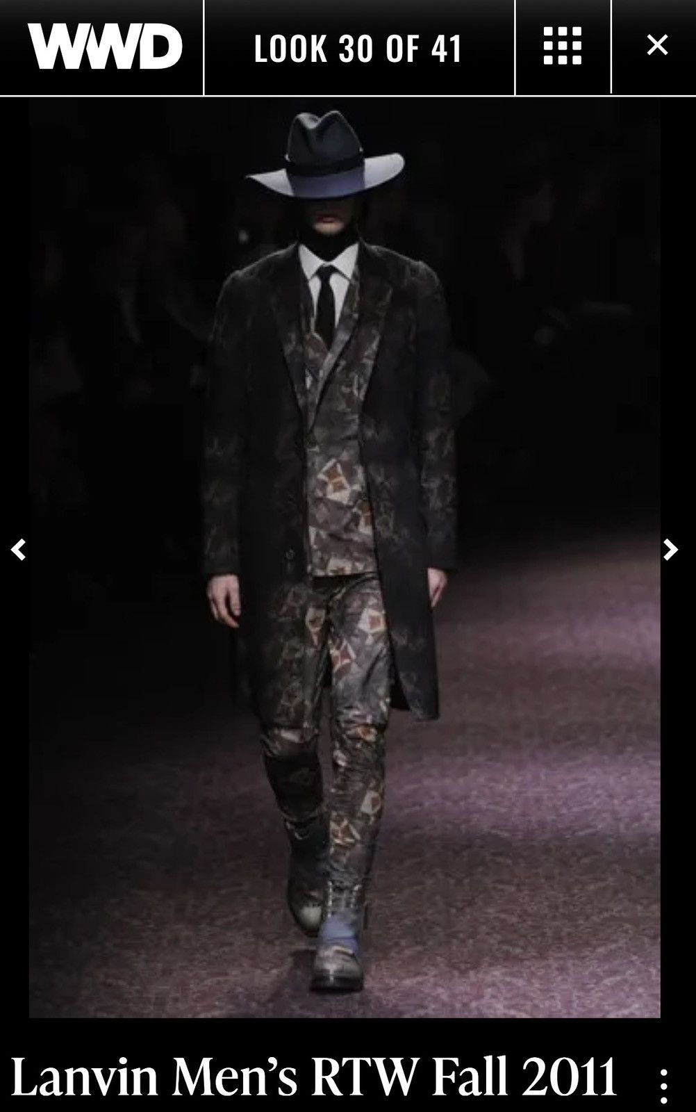 Lanvin Lanvin F/W 11 Pattern Coat 48 / 38R Size US M / EU 48-50 / 2 - 2 Thumbnail
