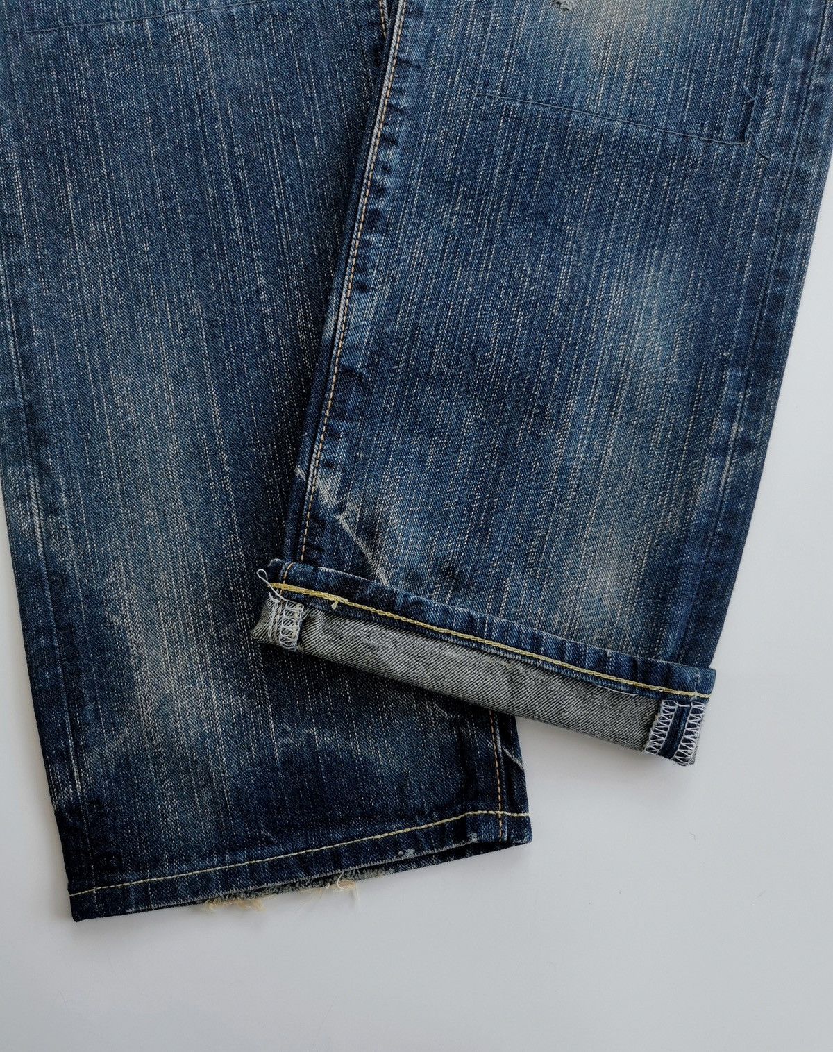 Edwin Edwin Extra Extreme 503RVS Patchwork Ripped Denim Jeans Size US 29 - 7 Thumbnail