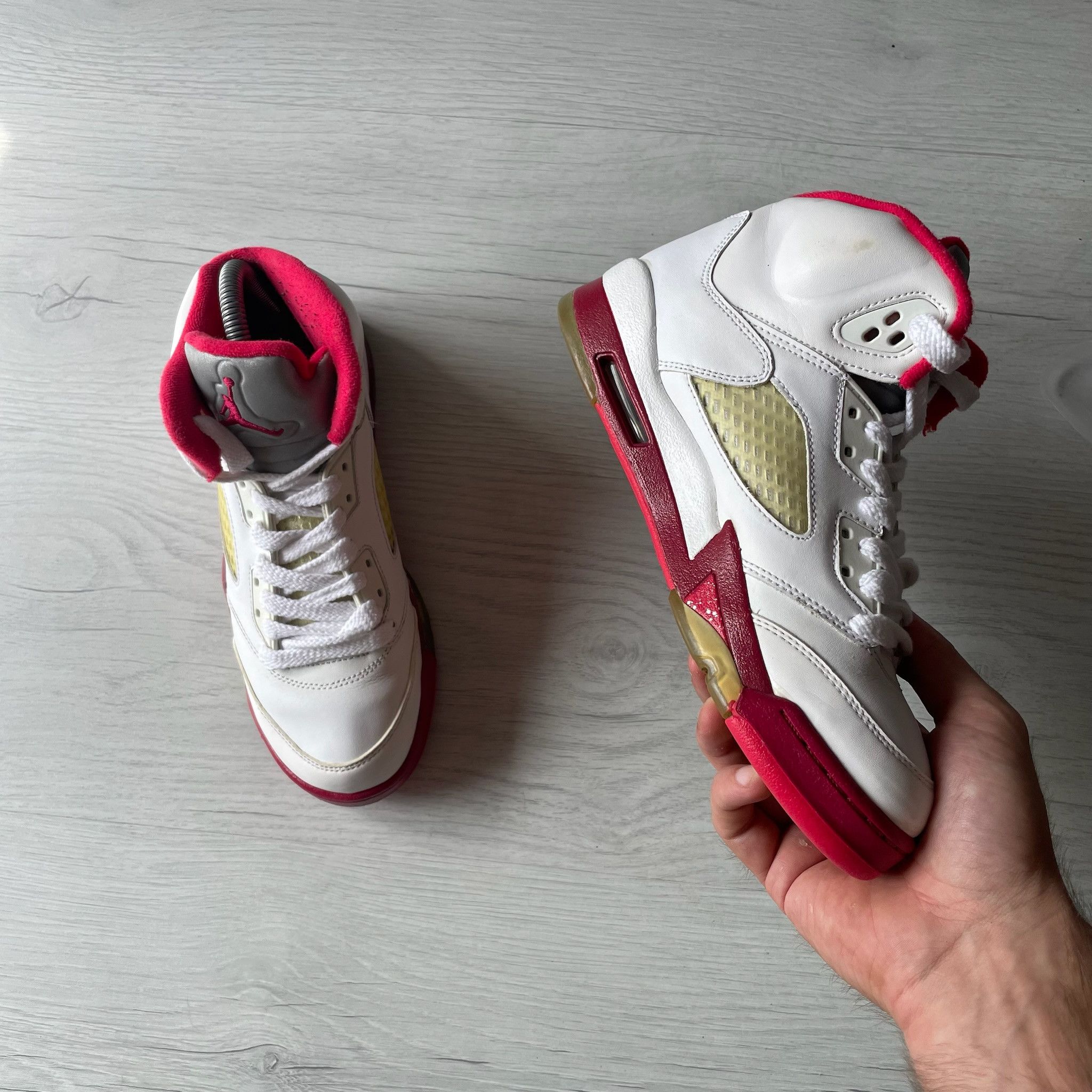 Jordan Brand × Nike Nike Air Jordan V 5 Scarlet Red Retro Size US 7 / IT 37 - 2 Thumbnail