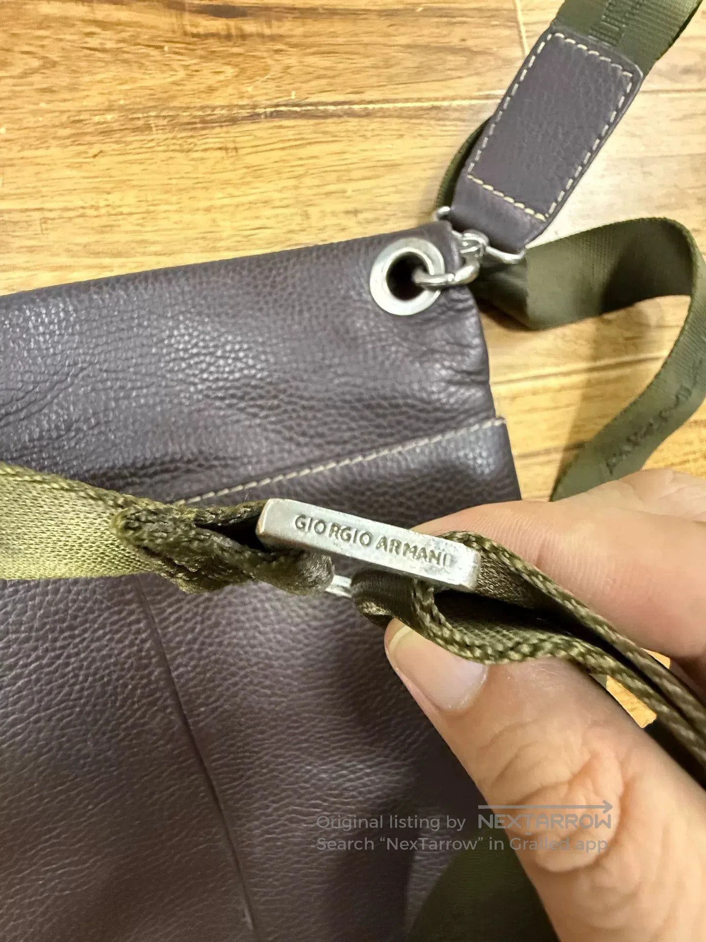 Giorgio Armani Giorgio Armani Leather Crossbody Bag. Size ONE SIZE - 5 Thumbnail