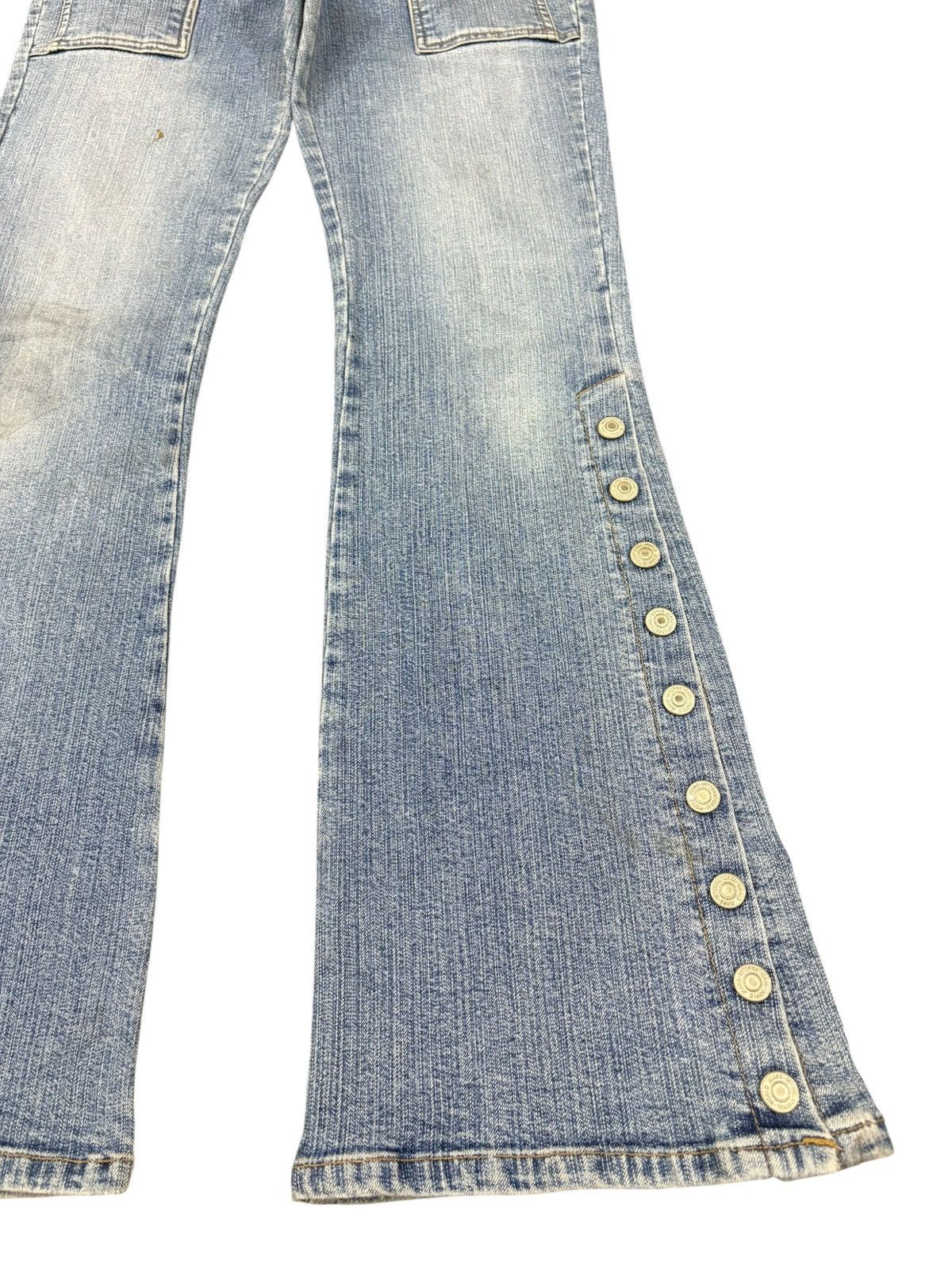 Hysteric Glamour Vintage Oririn Faded Wash Bush Pants Flare Jeans Size 31" - 6 Thumbnail