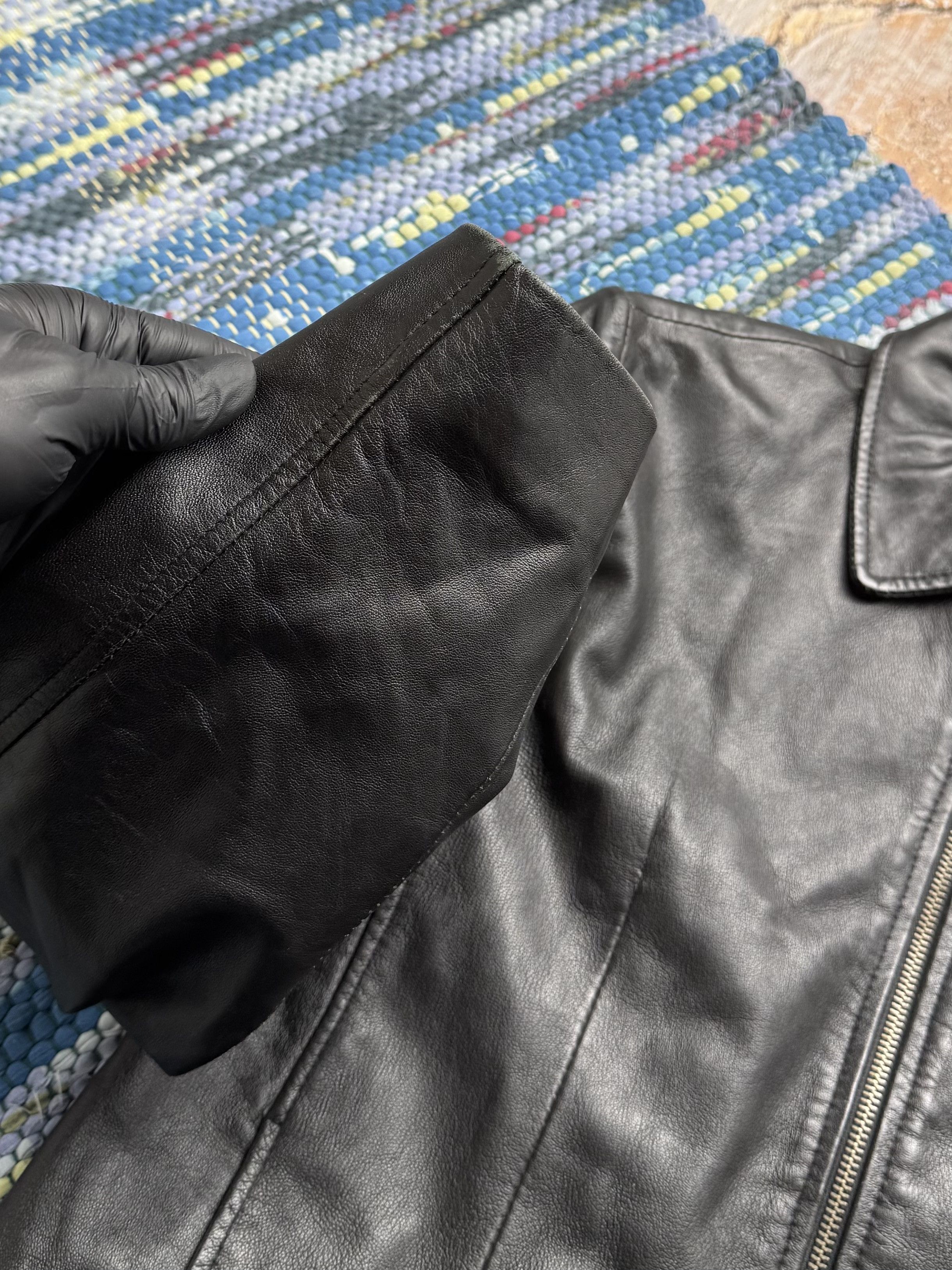 Vintage Vintage Real Leather Jacket Fitted Minimalist Classic Jacket Size M / US 6-8 / IT 42-44 - 3 Thumbnail