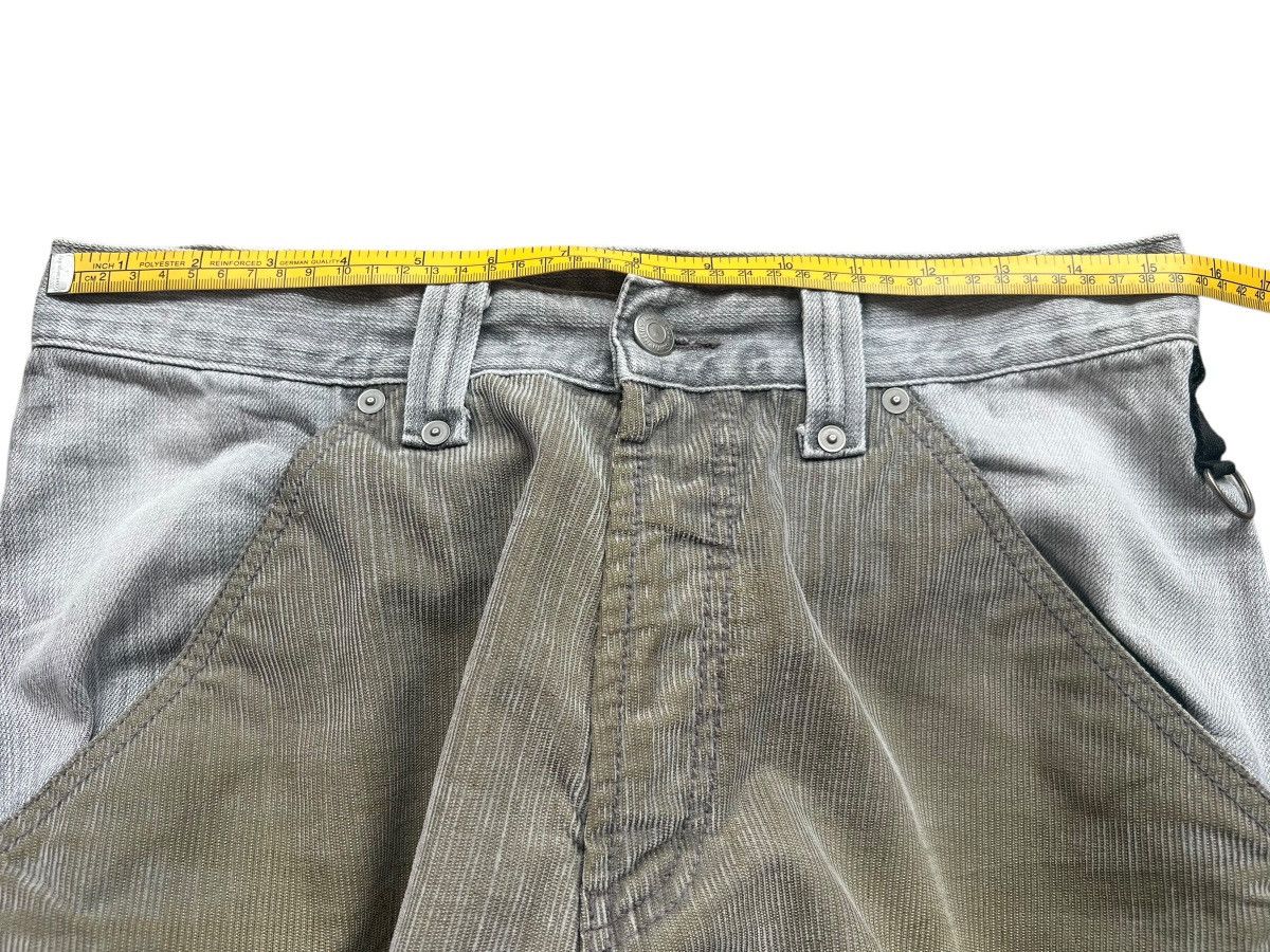 Beauty Beast × Japanese Brand Teddy Smith Patchwork Wide Corduroy Baggy Pants 31x33 Size US 31 - 12 Thumbnail