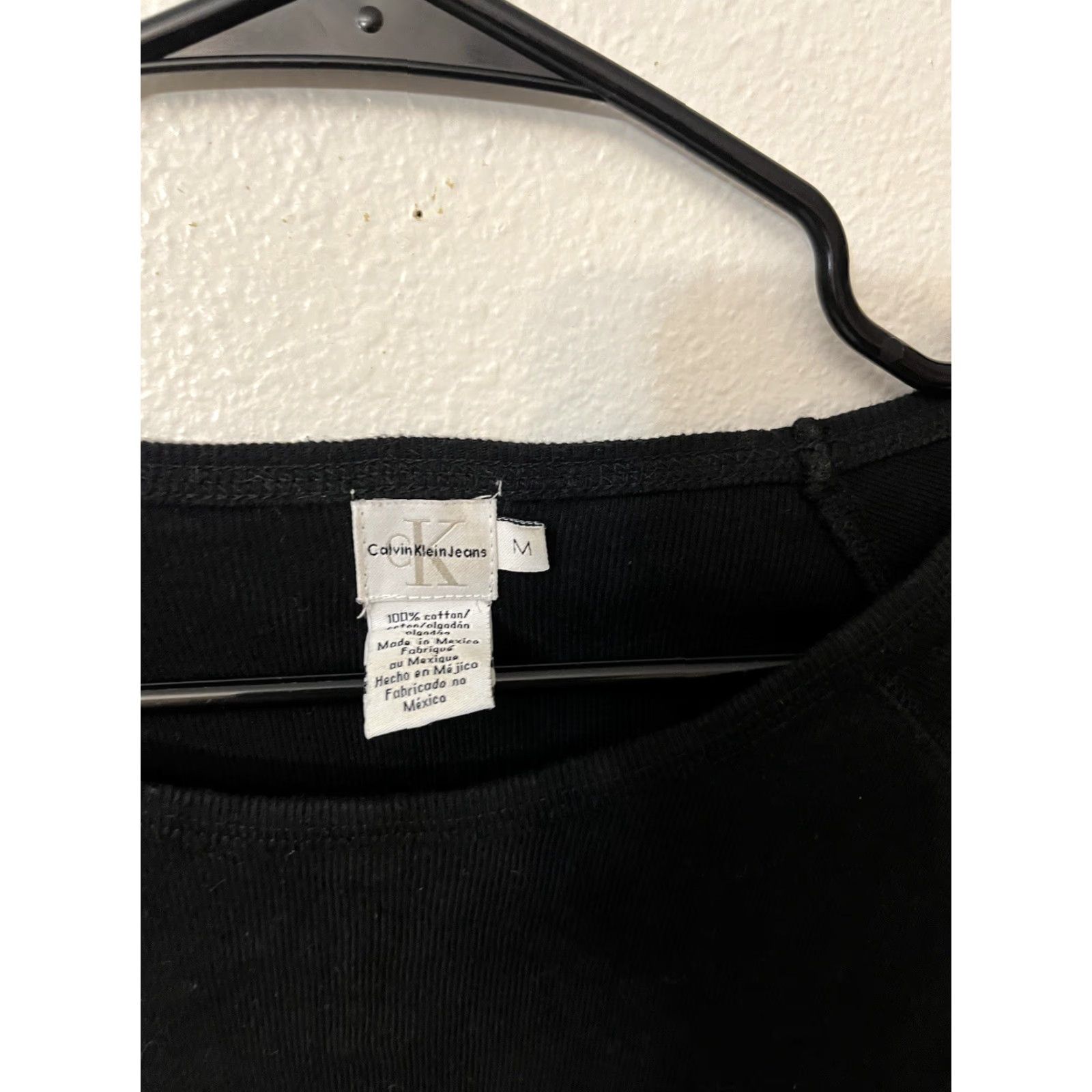 Calvin Klein calvin klein Long Sleeve T-shirt Women Black M Size Medium Shirt Modern Basic Cotton Size M / US 6-8 / IT 42-44 - 2 Thumbnail