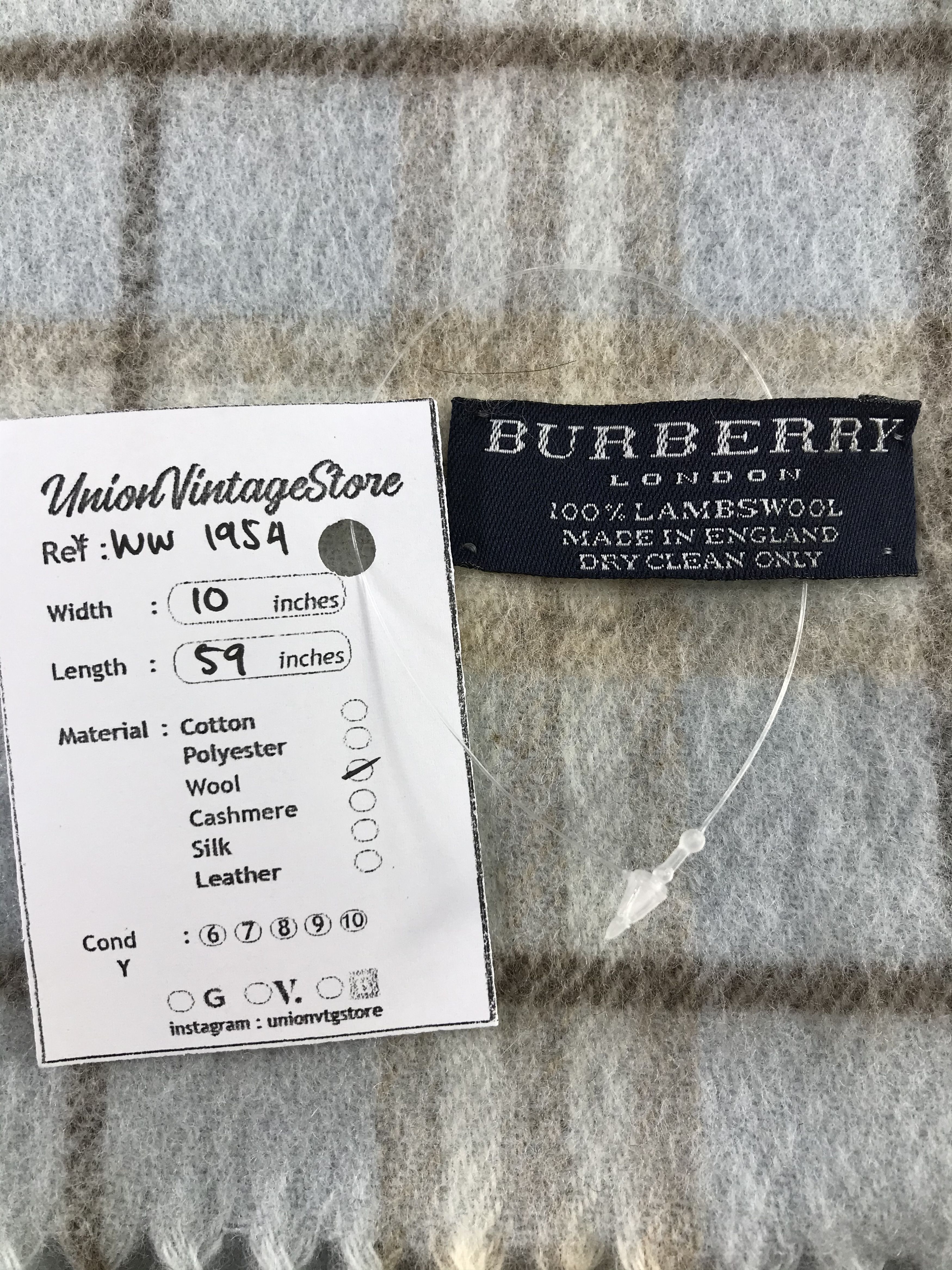 Burberry × Vintage Burberry Scarf / Muffler / Neckwear - WW1954 Size ONE SIZE - 4 Thumbnail