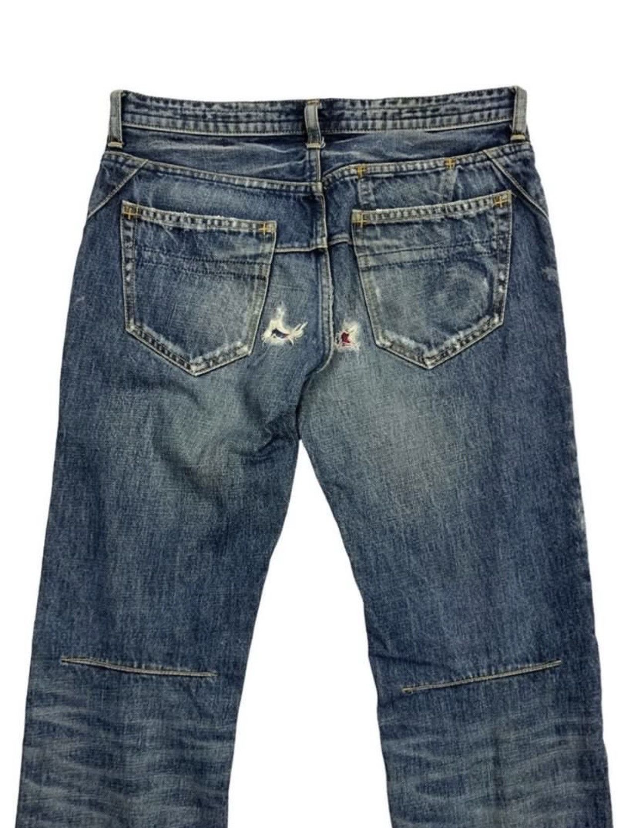Number (N)ine NUMBER NINE N(N) DISTRESSED PATCHWORK DENIM W30 Size US 30 / EU 46 - 8 Thumbnail
