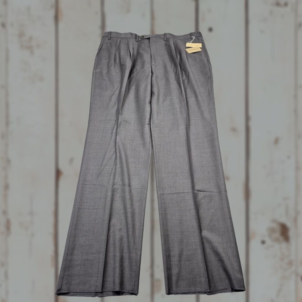 Ralph Lauren Ralph Lauren Dress Pants Mens 46x36 Gray Wool Cashmere Pleated NWT VTG Size US 30 / EU 46 - 1 Thumbnail