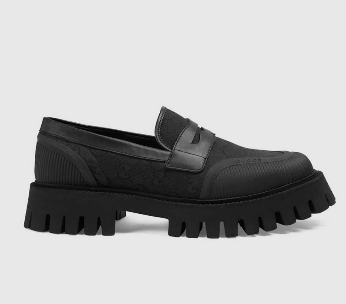 Gucci Gucci Maxi Jumbo GG Supreme Loafers Size US 11 / EU 44 - 6 Thumbnail