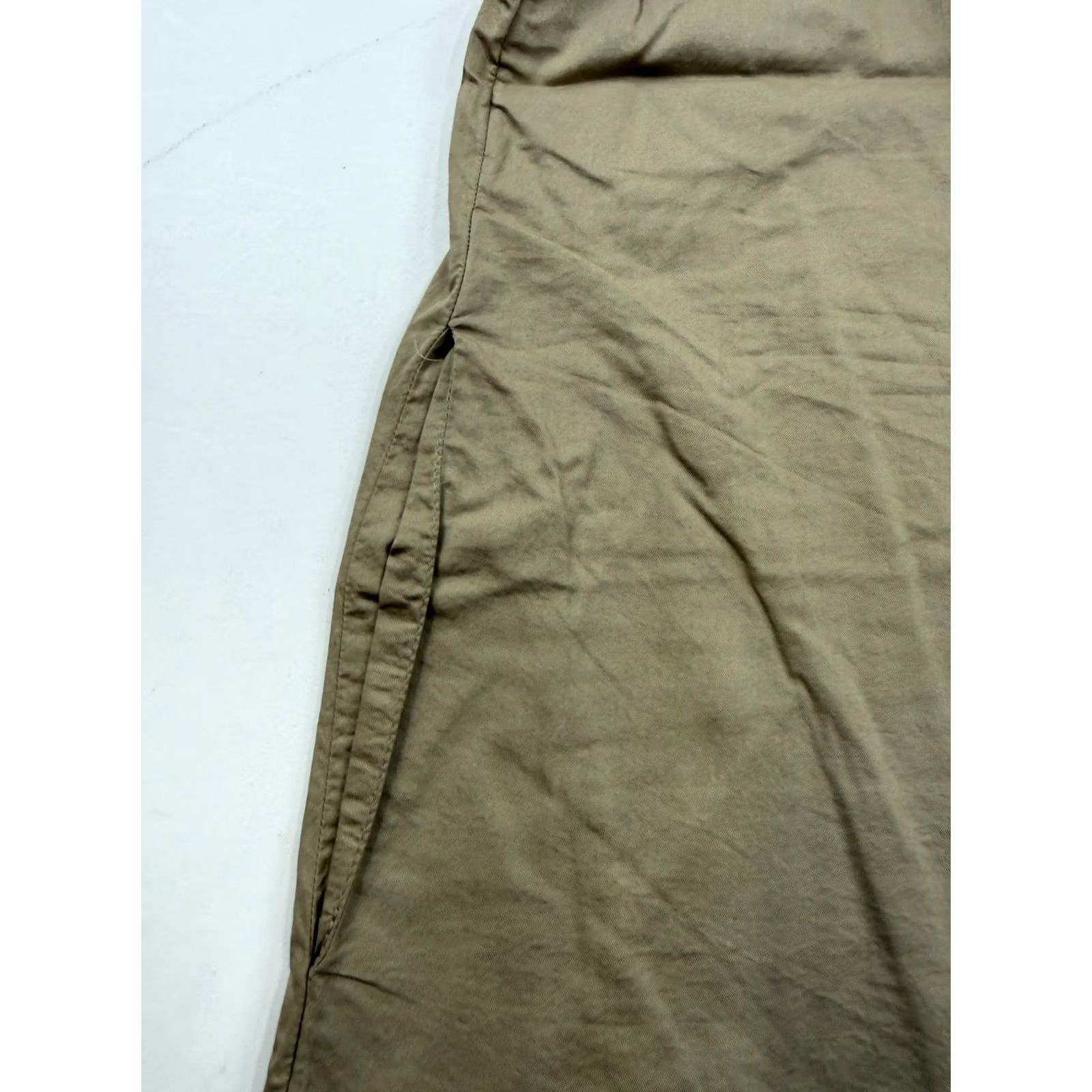 Old Navy Old Navy Shirt Dress Womens XXL Petite Beige Short Sleeve Button Front Dress Size XXL / US 16-18 / IT 52-54 - 4 Thumbnail