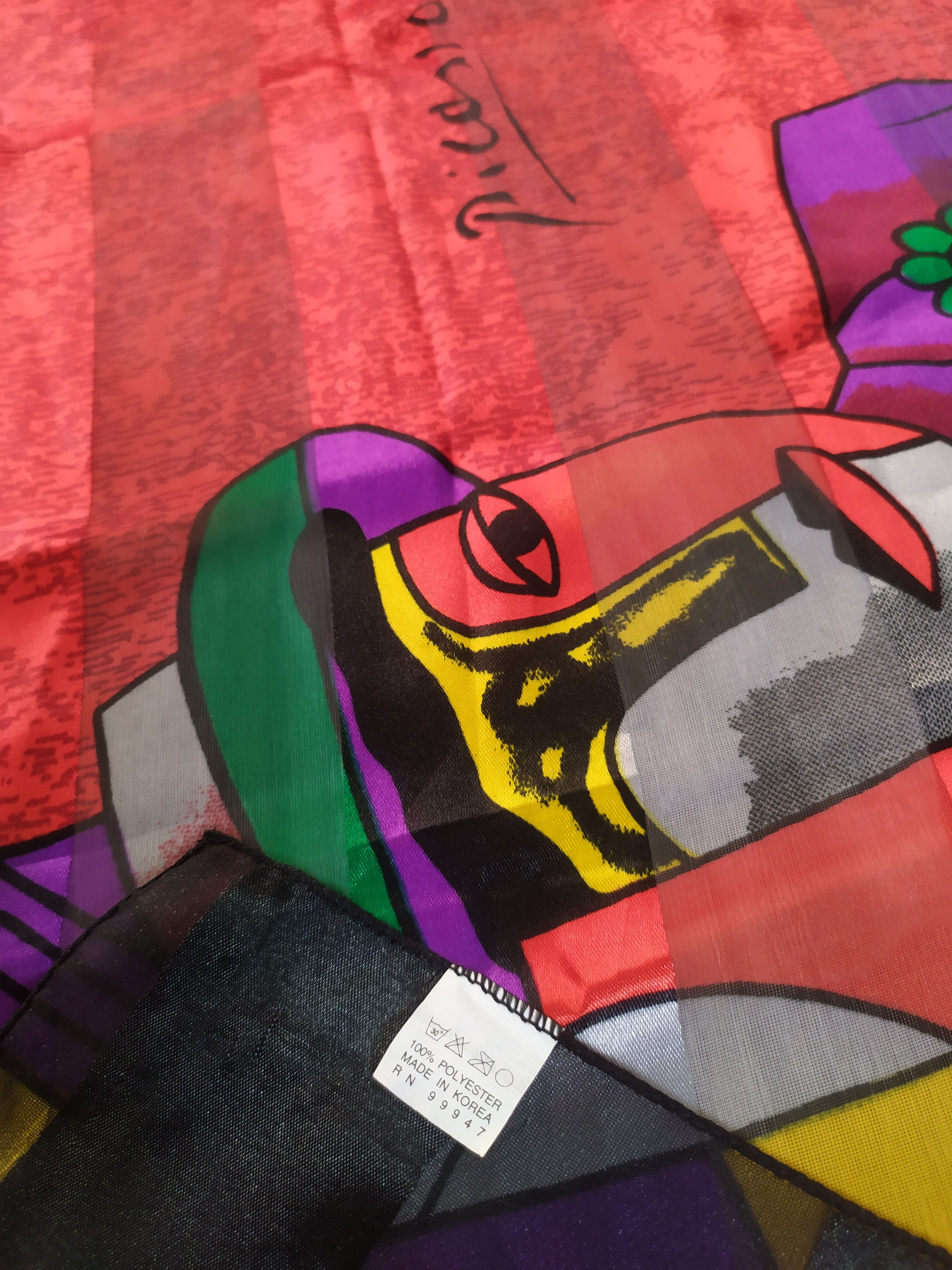 Vintage Picasso Silk Scarf Size ONE SIZE - 5 Thumbnail