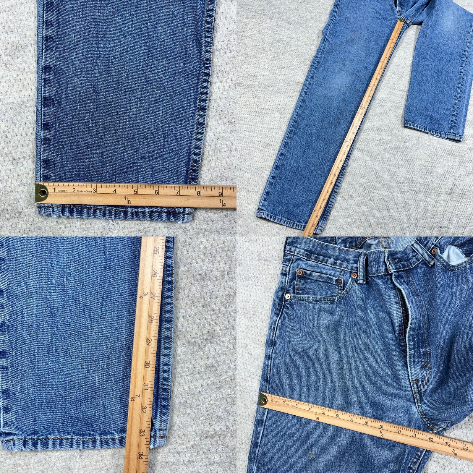Levi's VINTAGE Levi's 550 Jeans Men 36x36 Relaxed Fit Straight Blue Denim 5-Pocket Mens Regular Size US 36 / EU 52 - 8 Thumbnail