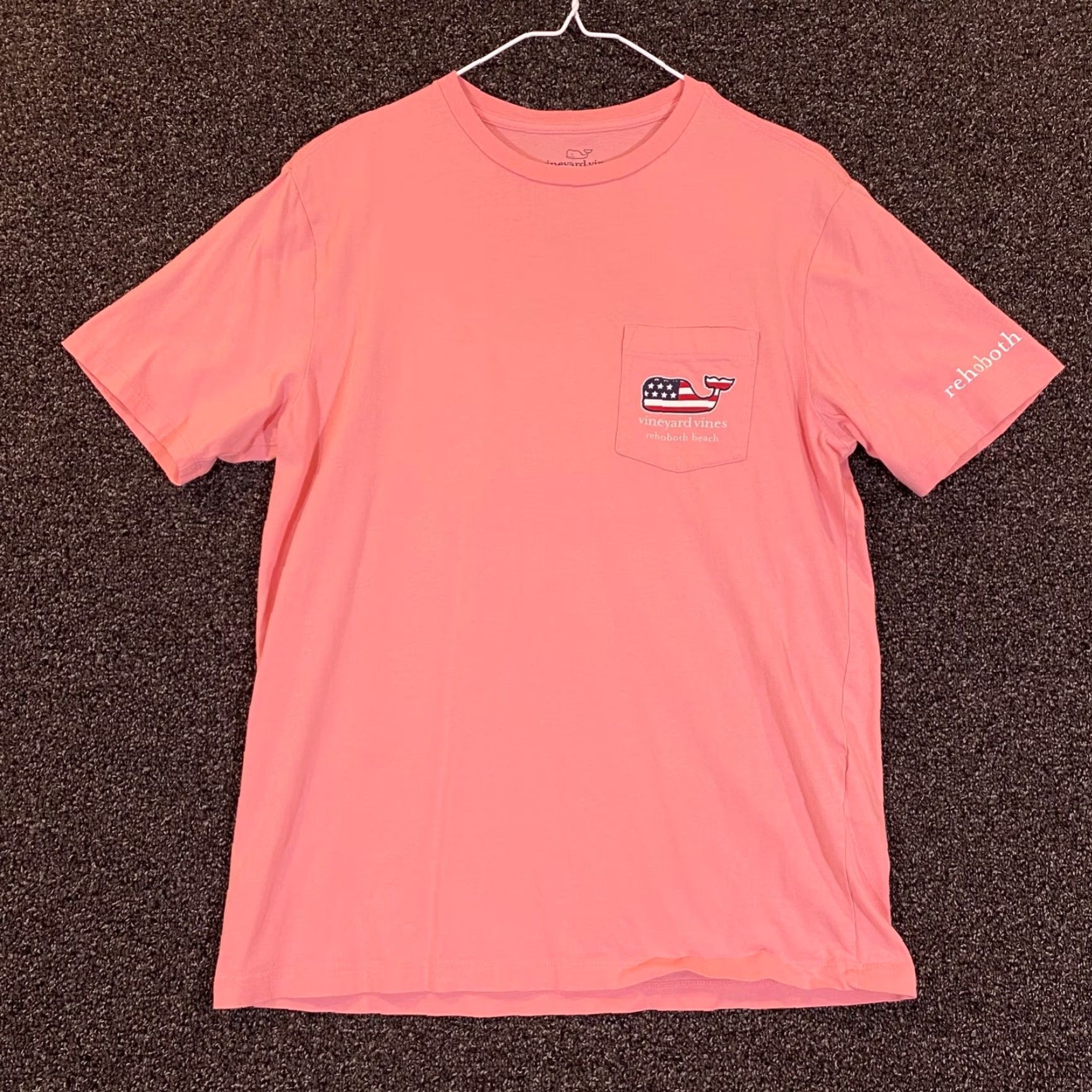 Vineyard Vines Vineyard Vines Shirt Mens Small Pink Rehoboth Beach DE Graphic Tee Short Sleeve Size US S / EU 44-46 / 1 - 2 Thumbnail