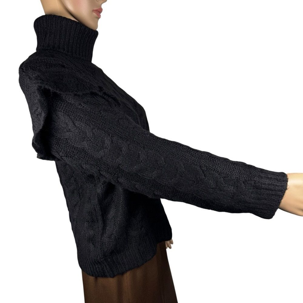 Joe's NWT New $278 Joe's Jeans Ruffle Sleeve Cable Knit Turtlenec Size M / US 6-8 / IT 42-44 - 9 Thumbnail