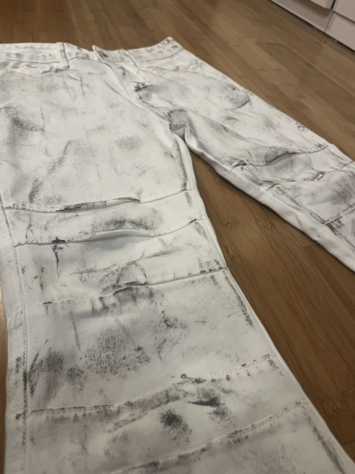 Japanese Brand White Japanese Flare Jeans Size US 28 / EU 44 - 4 Thumbnail