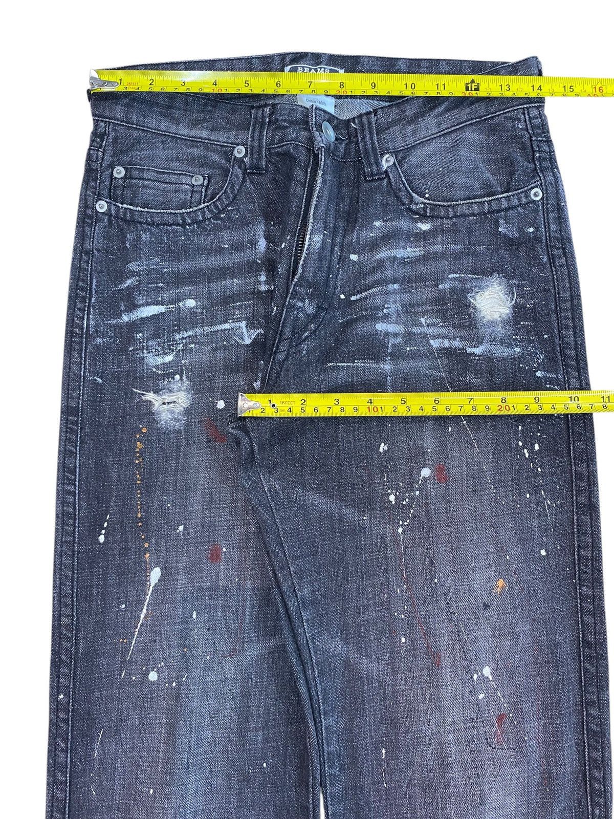 Japanese Brand Japanese Brand Splatter Paint Style Loose Jeans Size US 28 / EU 44 - 5 Thumbnail