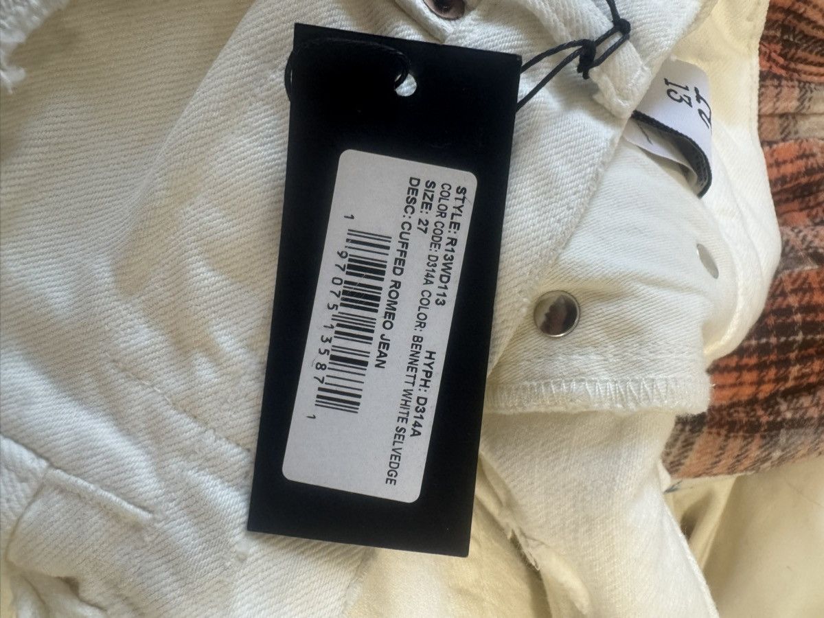 R13 R13 - Ecru Romeo Jeans Size 27" / US 4 / IT 40 - 4 Thumbnail