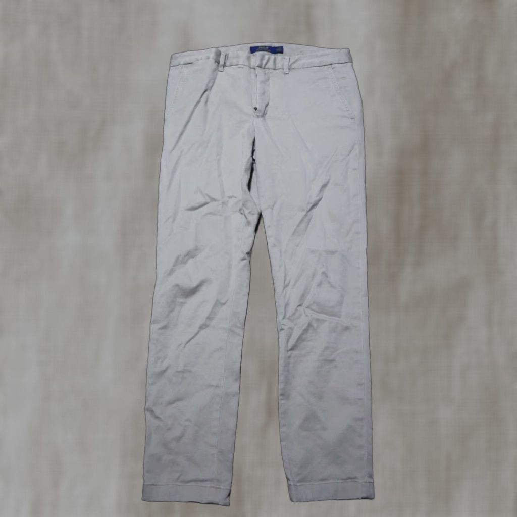 Polo Ralph Lauren VINTAGE Ralph Lauren Sport Pants Women's Size 6 Khakis Cotton Blend Flat Front Brown Sports 90s Womens Size 28" / US 6 / IT 42 - 1 Thumbnail