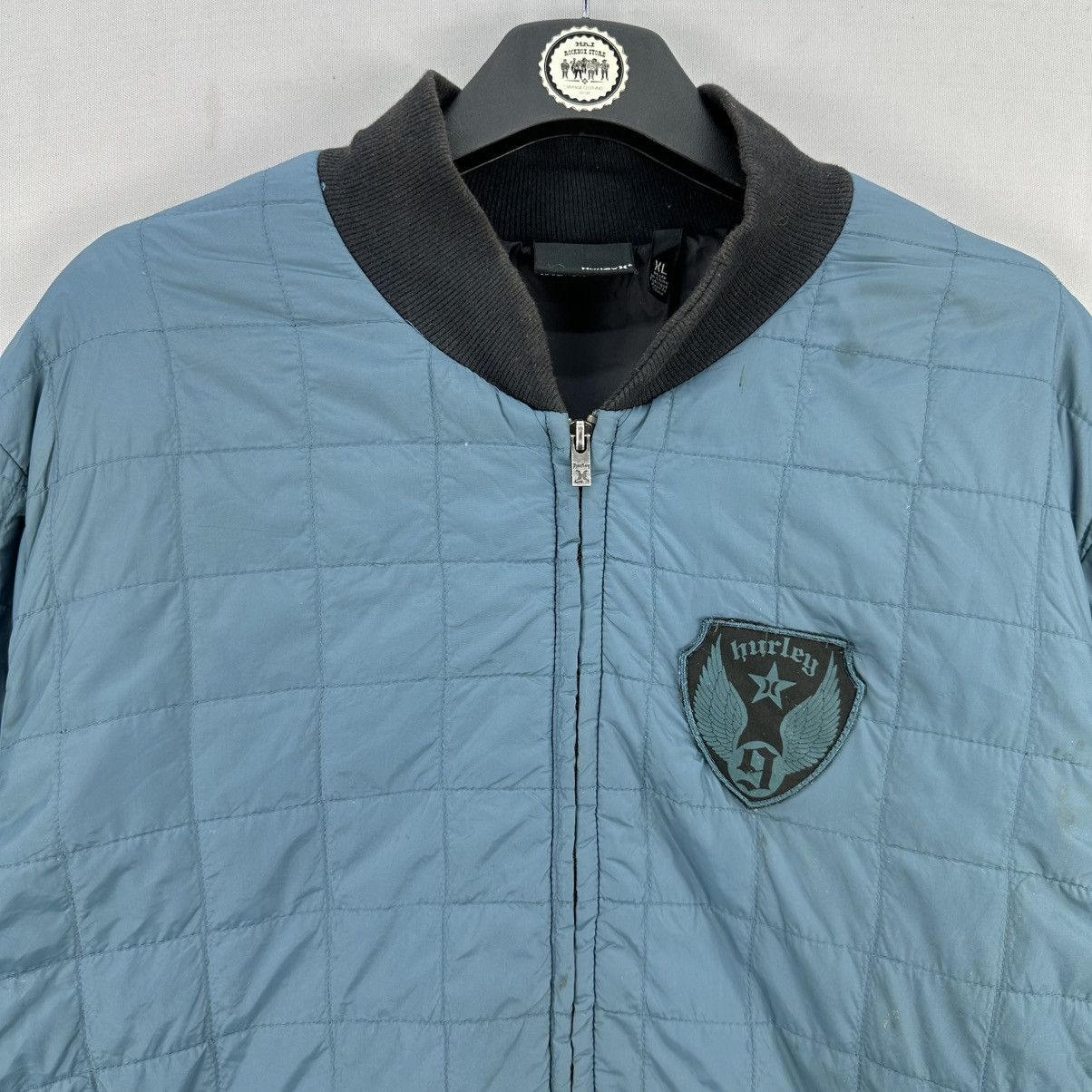 Hurley Vintage Hurley Checkeboard Puffer Zipper Jacket Size US L / EU 52-54 / 3 - 8 Thumbnail