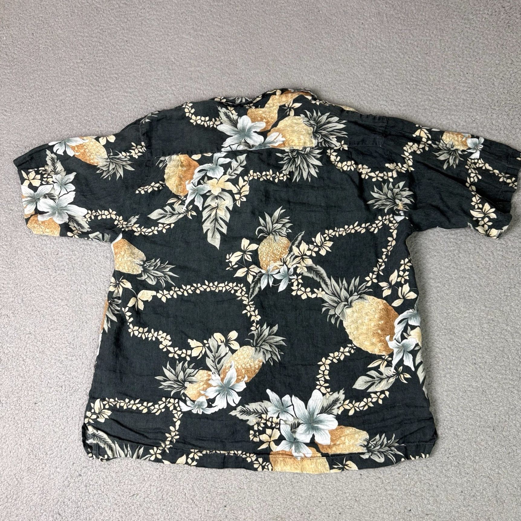 Tommy Bahama VINTAGE Tommy Bahama Shirt Mens M Blue Pineapple All Over Print Hawaiian Linen Rare Shirt Size US M / EU 48-50 / 2 - 7 Thumbnail