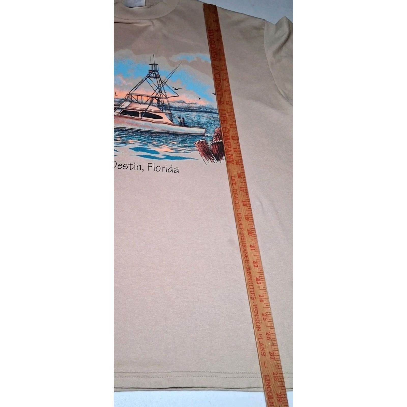 Vintage VINTAGE Destin Florida Shirt XL Fishing Boat Ocean Sunset Nautical Distressed Size US XL / EU 56 / 4 - 7 Thumbnail