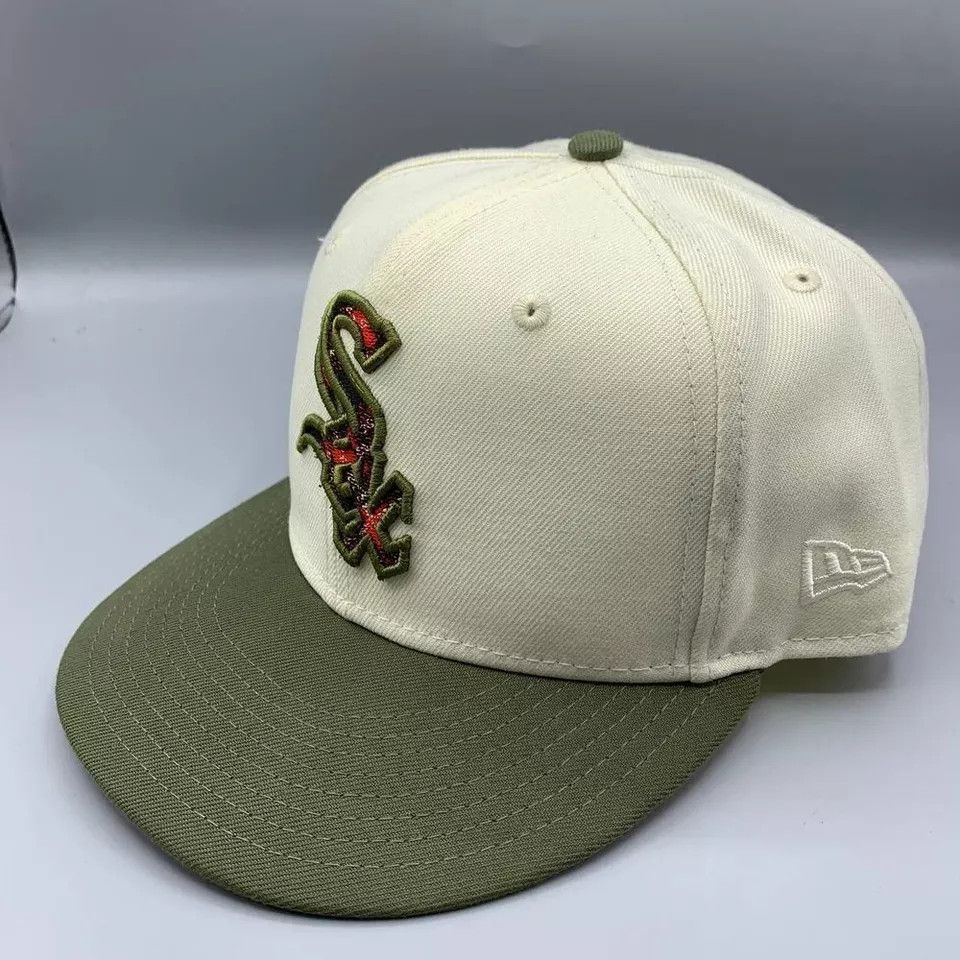 New Era Chicago White Sox Hat Men 7 5/8 59Fifty New Era Fitted Cap Size ONE SIZE - 2 Thumbnail