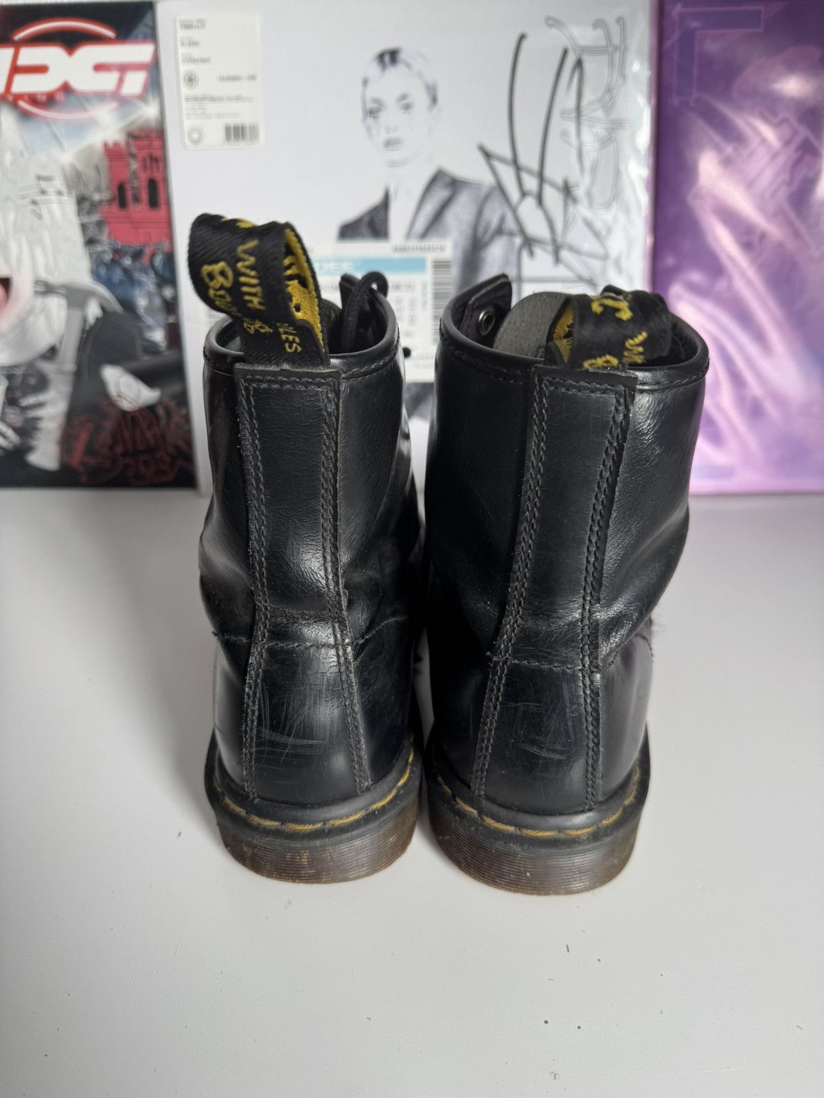 Dr. Martens Dr. Martens 1460 Black Smooth Leather Boots Made In UK Size US 8 / EU 41 - 9 Thumbnail