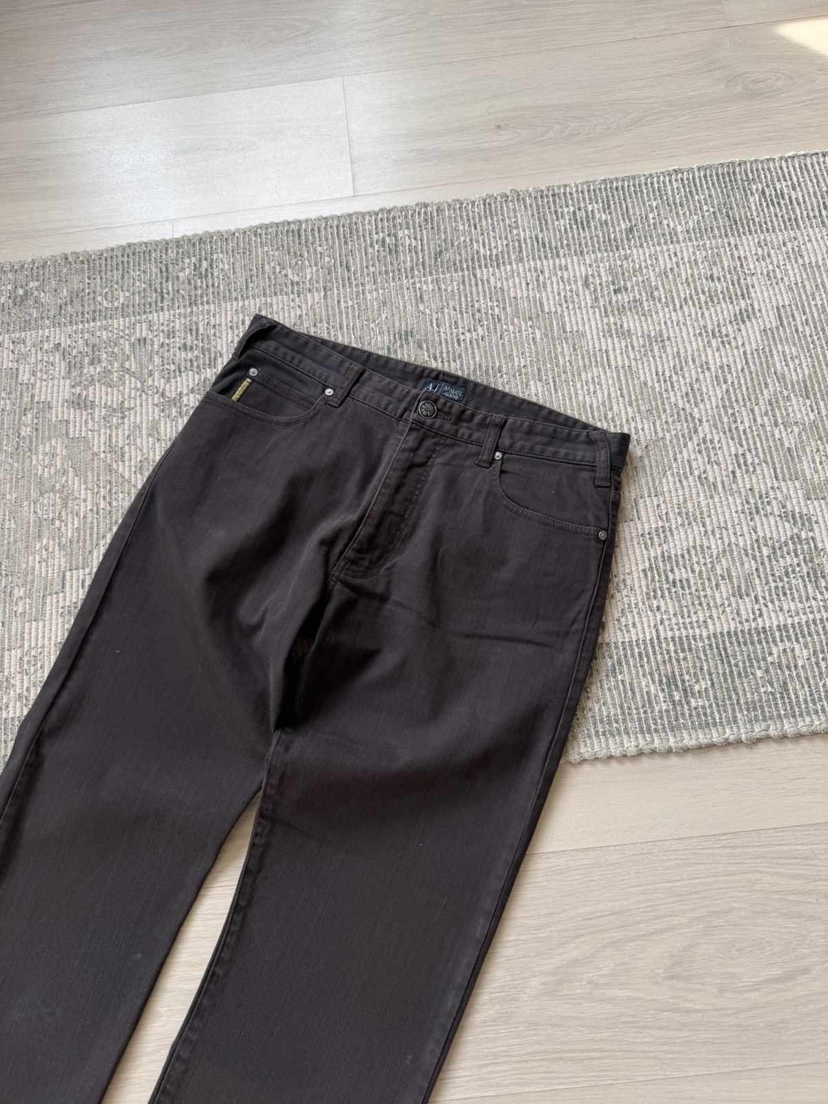 Armani Armani Jeans Vintage Wide Leg Bootcut Denim Jeans Size US 34 / EU 50 - 3 Thumbnail